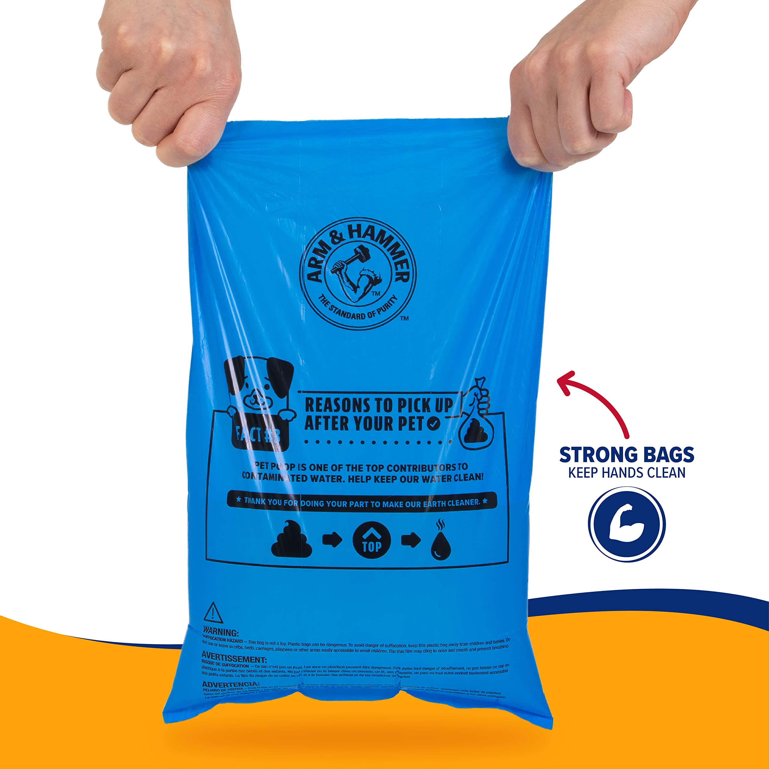 Arm & Hammer Pantry Pack Waste Bags, 300 Count - Odor Control & Leak-Proof Trash Bags for Kitchen, Bathroom & Office Use