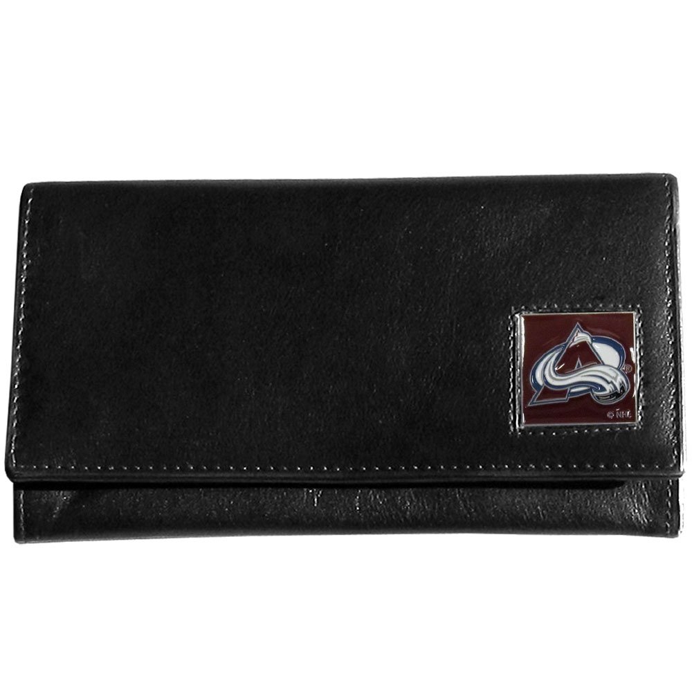 Genuine Leather Women's Wallet with NHL Team Logo - Stylish & Durable Designer Wallet for Hockey Fans | Perfect Gift for Sports Lovers, Game Days & Everyday Use