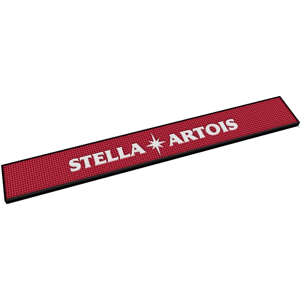 Stella Artois Bar Mat - Premium Absorbent Coaster for Draft Beer, Wine & Cocktails - Perfect for Pubs, Home Bars & Party Use