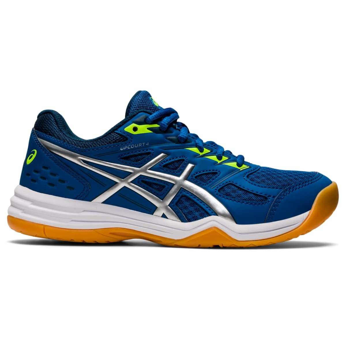 ASICS Kid's Upcourt 4 Grade School Volleyball Shoes - Lightweight & Non-Slip for Indoor Sports, Gym Class & Court Play