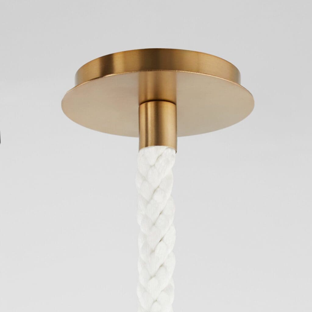 Cyan Design 11620 Rockport 1-Light Pendant Light Fixture in Aged Brass - Perfect for Kitchen Island, Dining Room, or Entryway Lighting