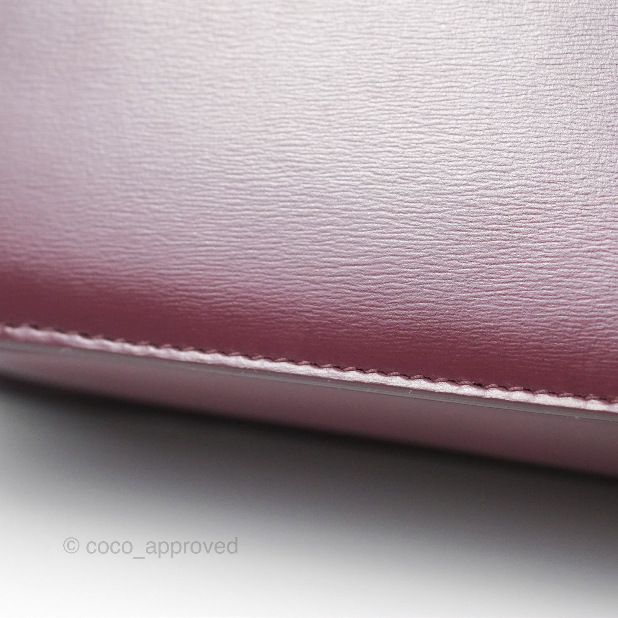 Celine Medium Triomphe Bag in Acai Burgundy Shiny Calfskin Leather - Luxury Crossbody Purse for Women, Perfect for Work, Travel & Evening Events