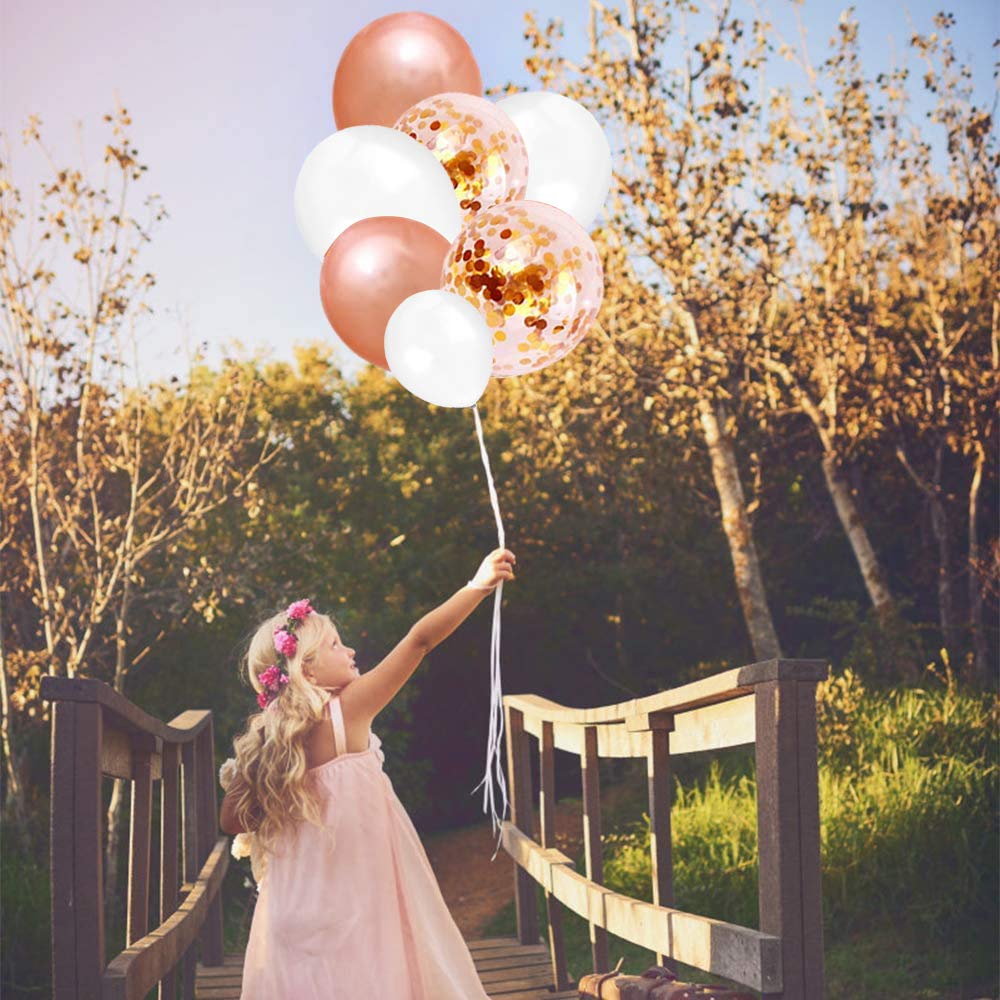 70pcs 12 Inch Rose Gold Balloons Garland Kit - Premium Party Decorations for Weddings, Bachelorette Parties, Bridal Showers, Engagements, Birthdays & Baby Showers | Elegant Home & Event Decoration