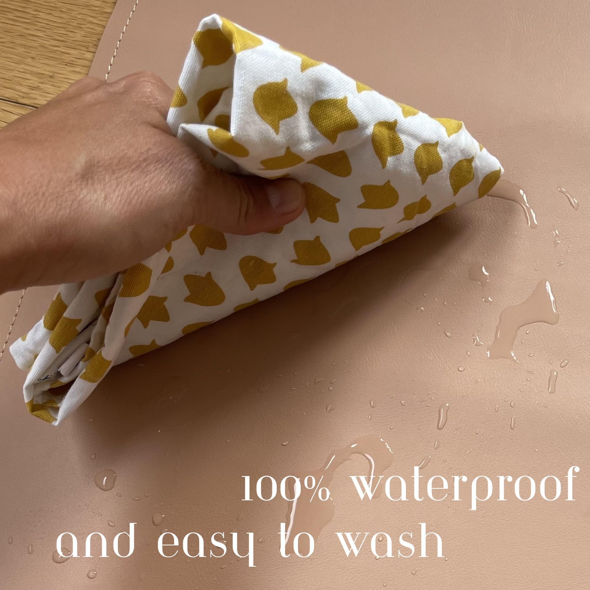 UNIKLOOK Vegan Leather Baby Changing Pad - Waterproof Portable Diaper Changing Mat 14