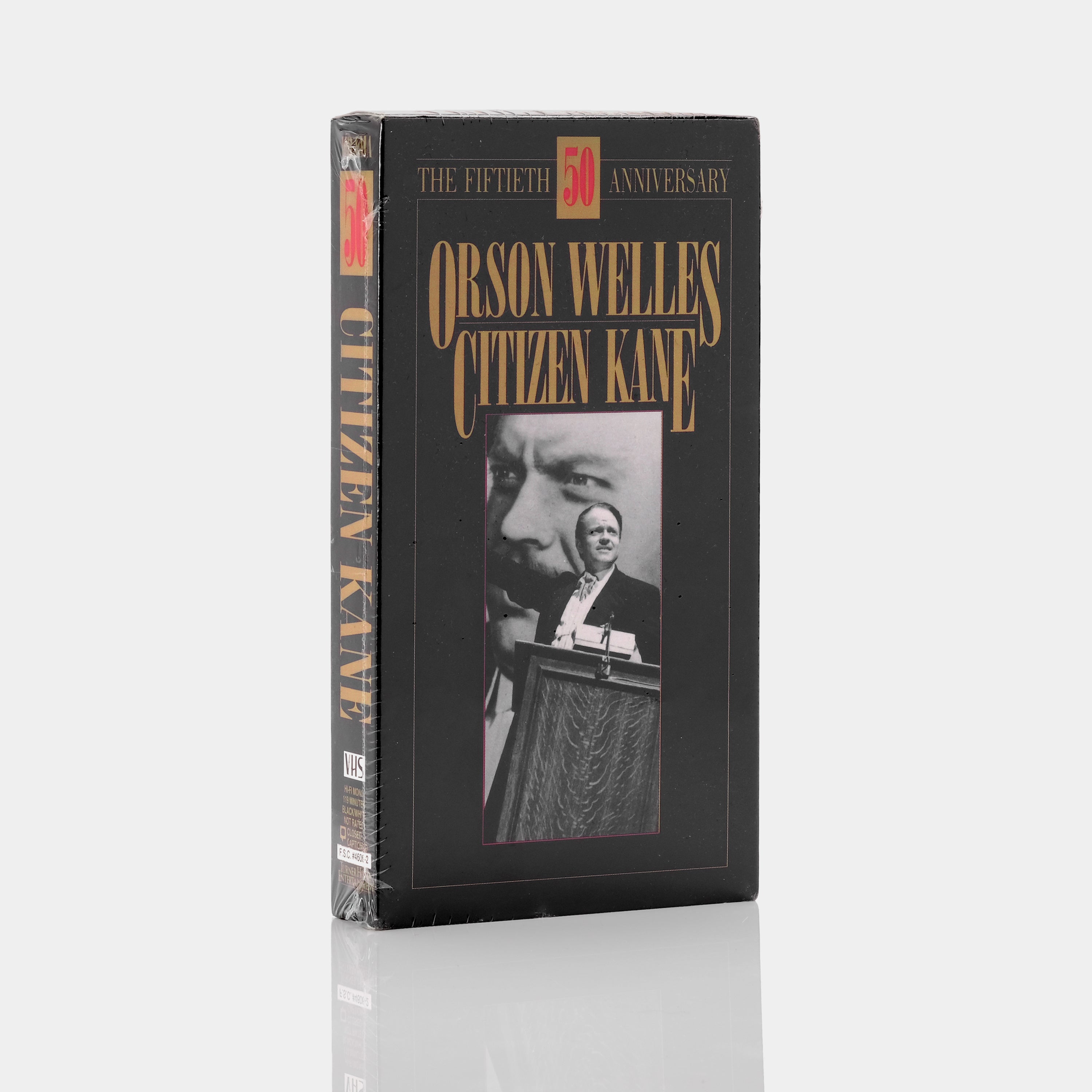 Citizen Kane 50th Anniversary Edition Sealed VHS Tape - Classic Movie Collectible for Film Enthusiasts & Vintage Home Theater