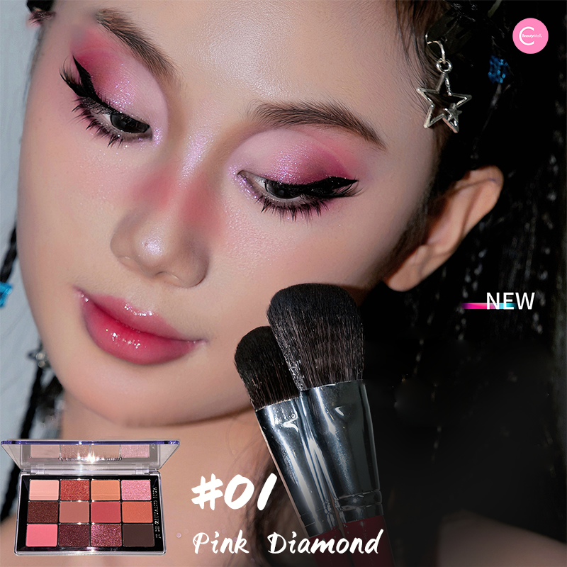 JSZH Stellar Radiance 12 Color Eyeshadow Palette - Highly Pigmented, Long Lasting Makeup for Day & Night Looks - Perfect for Parties, Weddings & Everyday Wear