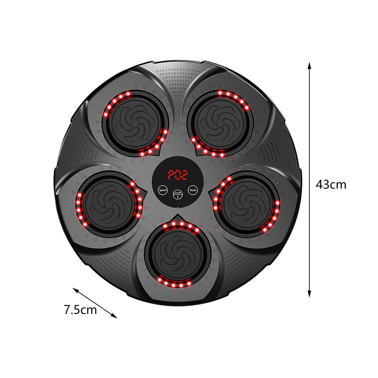 Smart Music Boxing Machine - Electronic Wall Mounted Punching Bag with Force Sensor for Speed Training | Home Gym Equipment for Boxing & Fitness Enthusiasts | Perfect for Boxing Practice, Stress Relief & Cardio Workouts