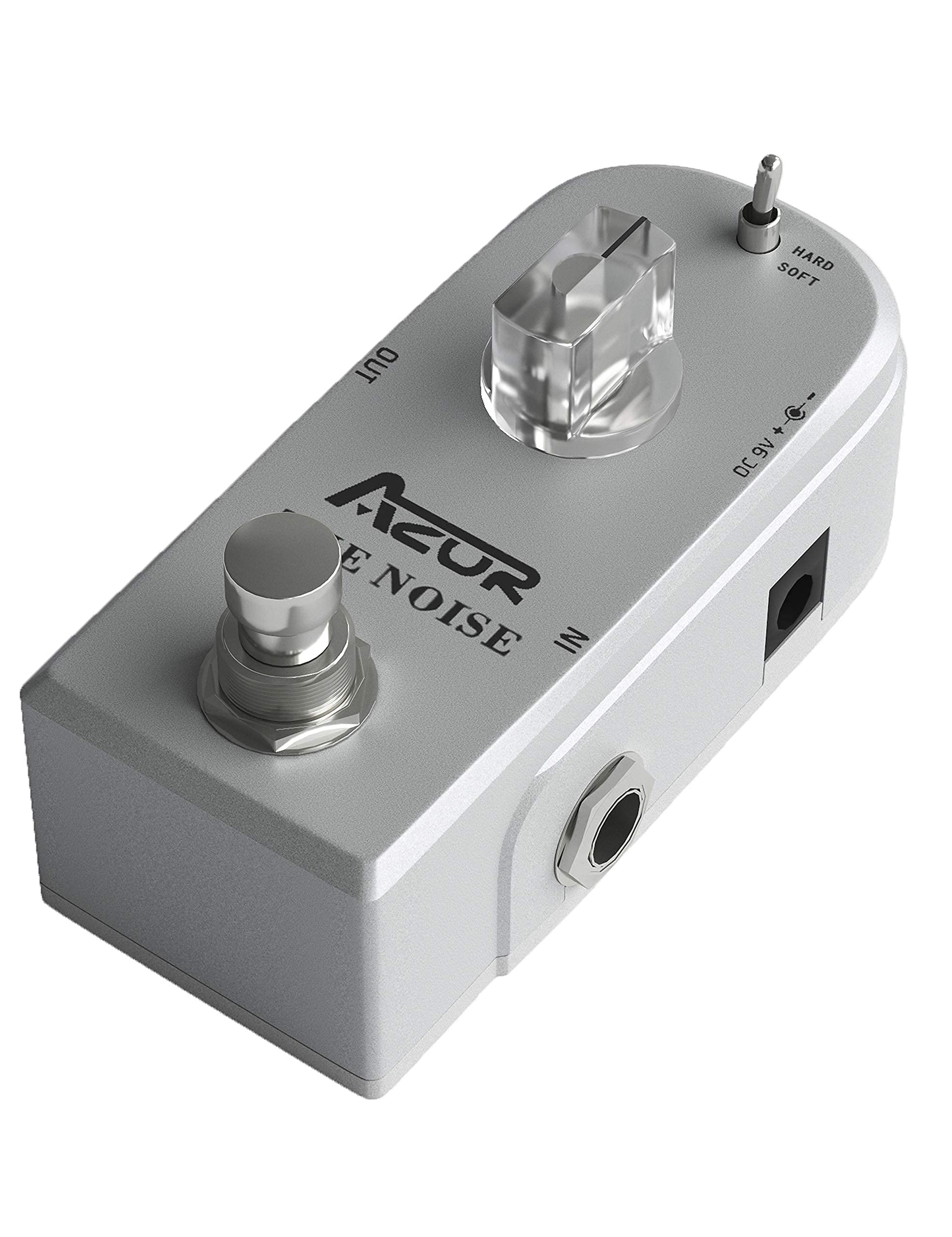 AZOR The Noise Killer Guitar Effect Pedal with 3 Gold-Plated Patch Cables - Professional Noise Reduction for Electric Guitar, Bass & Pedalboard Setup | Perfect for Live Performances & Studio Recording