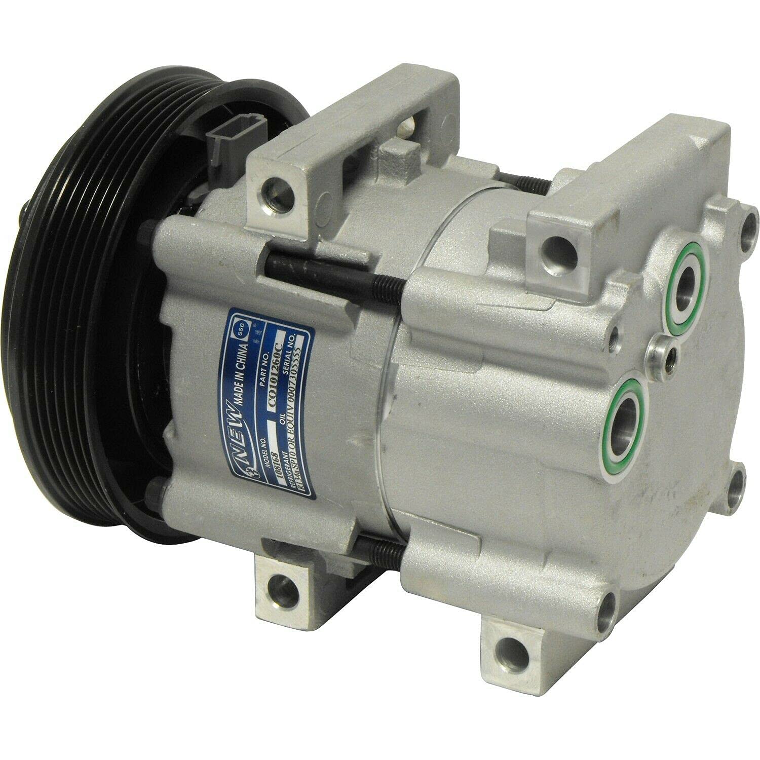High Performance Ford A/C Compressor Replacement - OEM Compatible Air Conditioner Compressor for Ford F150, Mustang, Explorer | Keep Your Car Cool in Summer & Long Road Trips | Perfect for Hot Weather Commuting, Family Vacations & Off-Road Adventures