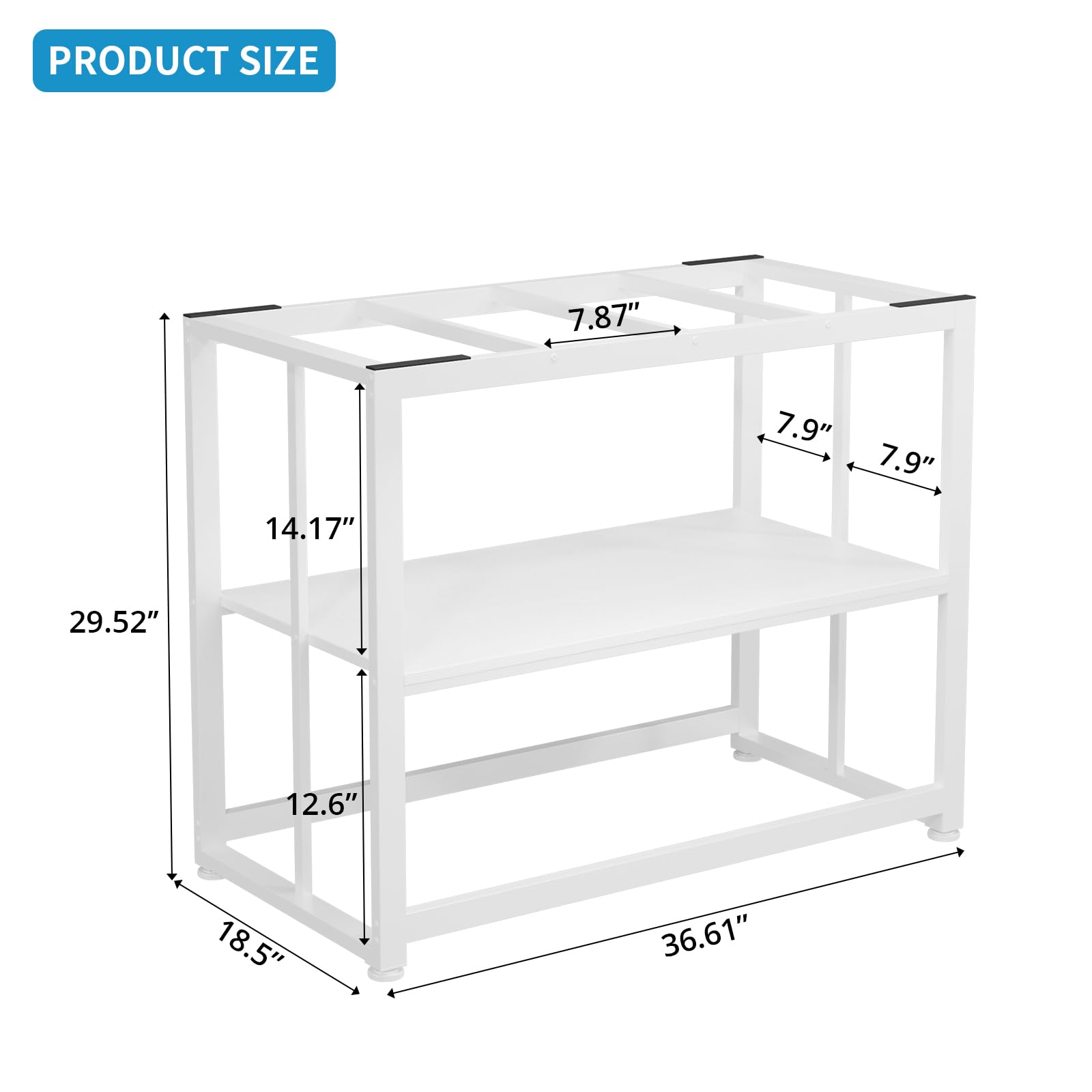VOWNER 40-50 Gallon Fish Tank Stand - Heavy Duty Metal Aquarium Stand for Large Fish Tanks, 36.6