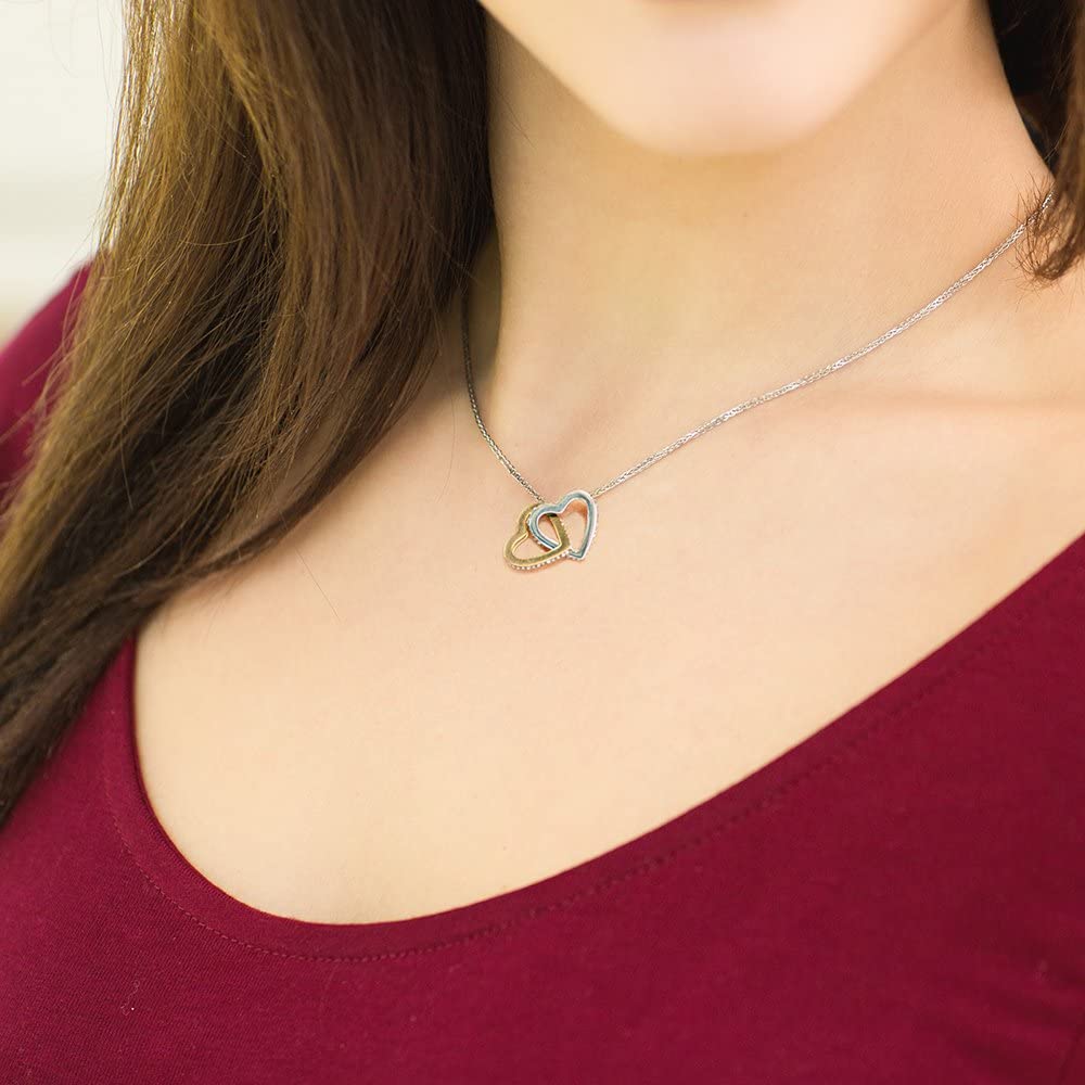 12th Birthday Interlocking Heart Necklace - Meaningful Sterling Silver Friendship Gift for Girls & Women | Perfect for Birthdays, Anniversaries & Special Occasions