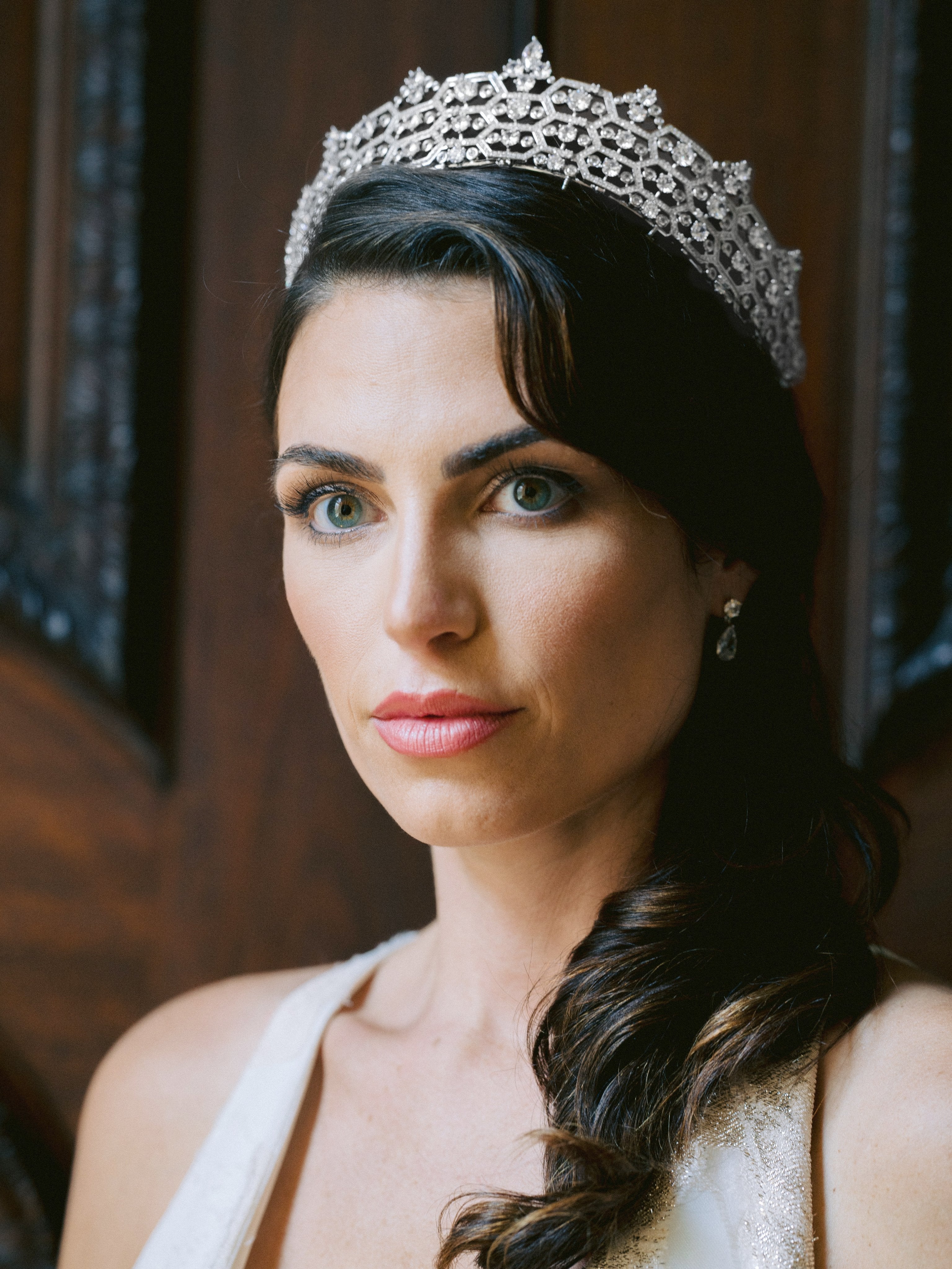 CAMILLA Royal Bridal Tiara - Elegant Crystal Wedding Crown for Bride, Princess, Pageant | Perfect for Weddings, Prom, Quinceañera, and Special Occasions