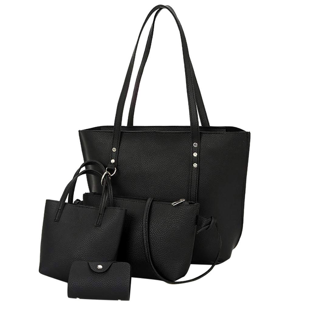 OTTATAT 2020 Women's 4-Piece Handbag Set - Shoulder Bag, Messenger Bag, Wallet & Purse for Shopping, Work & Daily Use | Stylish Crossbody Bags for Women | Perfect Gift Set for Her