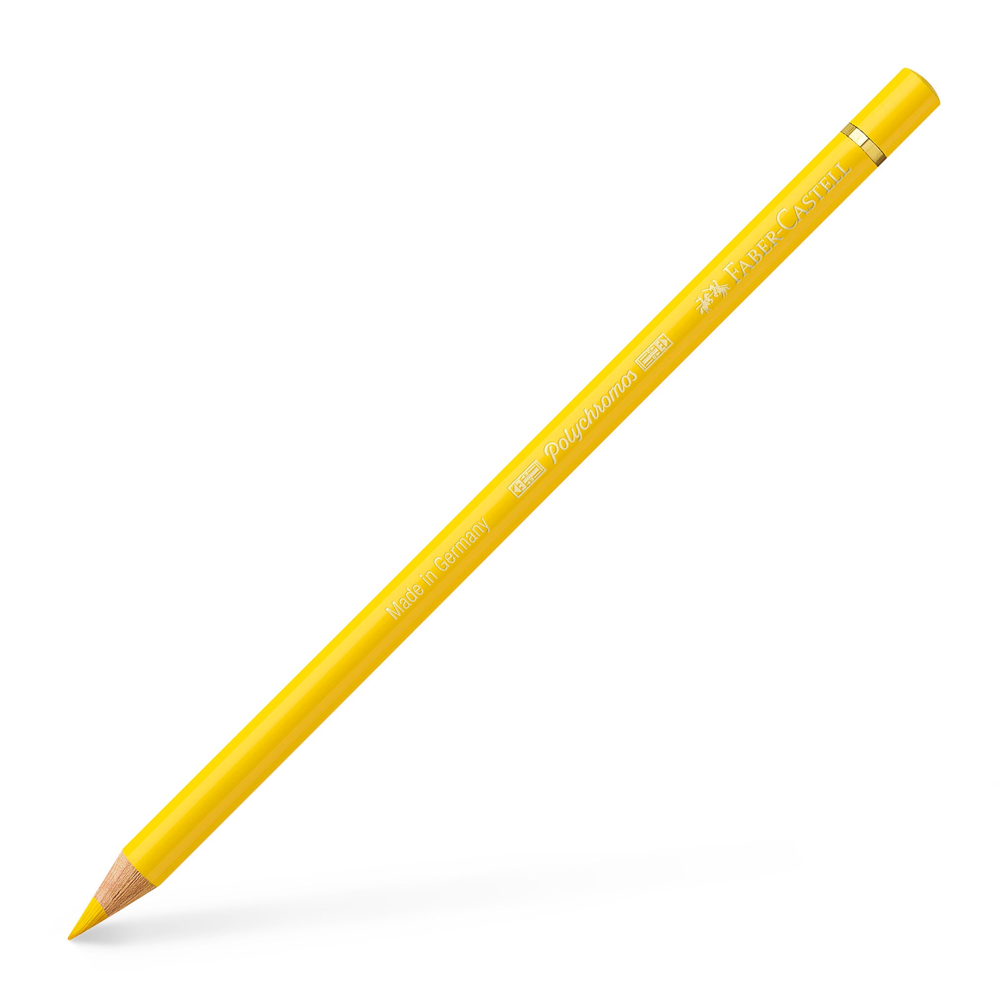 Polychromos Artists' Color Pencil #107 Cadmium Yellow - Premium Oil-Based Colored Pencils for Professional Artists, Sketching & Coloring - Perfect for Portraits, Landscapes & Detailed Artwork