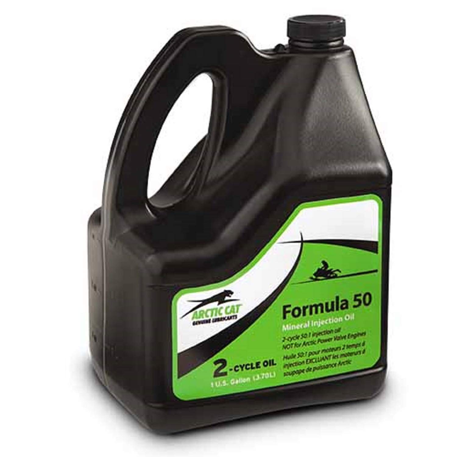 Arctic Cat OEM Formula 50 Mineral 2-Cycle 50:1 Injection Oil - 1 Gallon | Premium 2-Stroke Engine Lubricant for Snowmobiles, ATVs & Power Sports Equipment