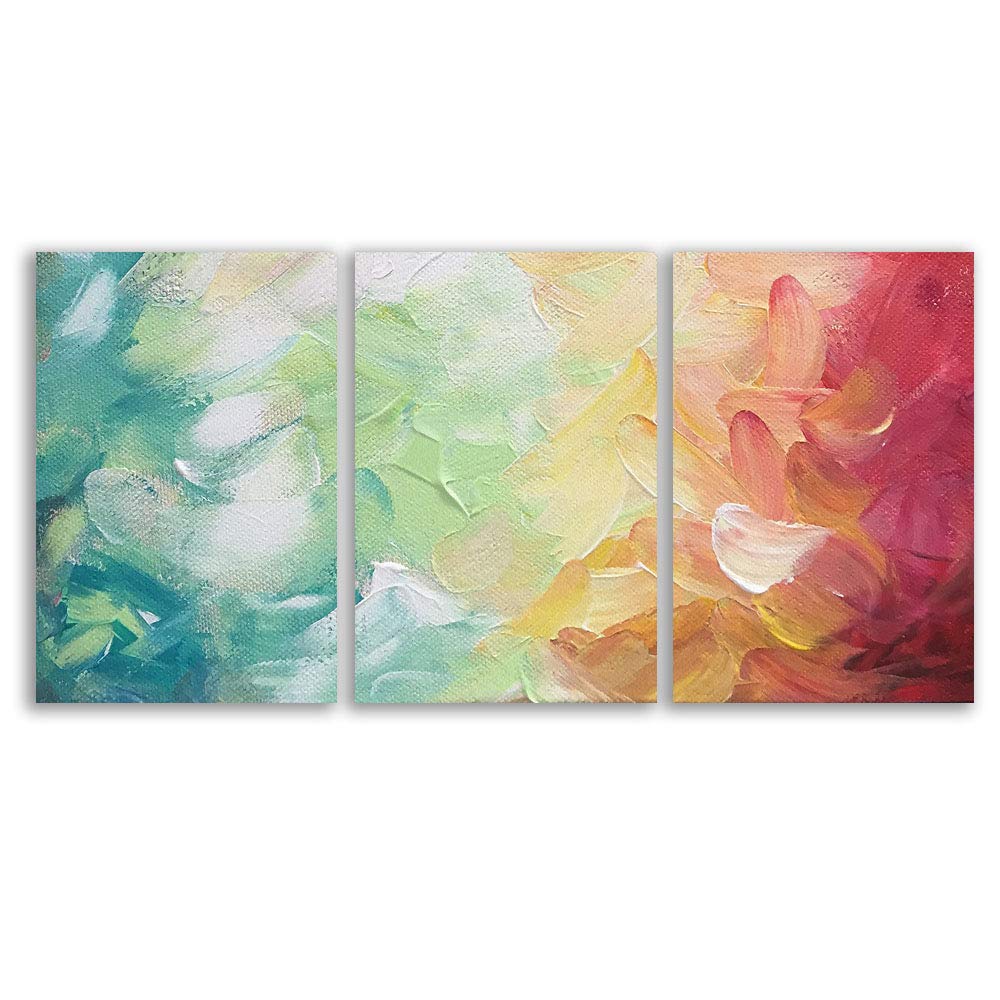 Wall26 3-Panel Canvas Wall Art - Chromatic Giclee Painting for Bedroom & Living Room Decor - 24x36 Inches Each Panel - Modern Home Art for Stylish Interior Design