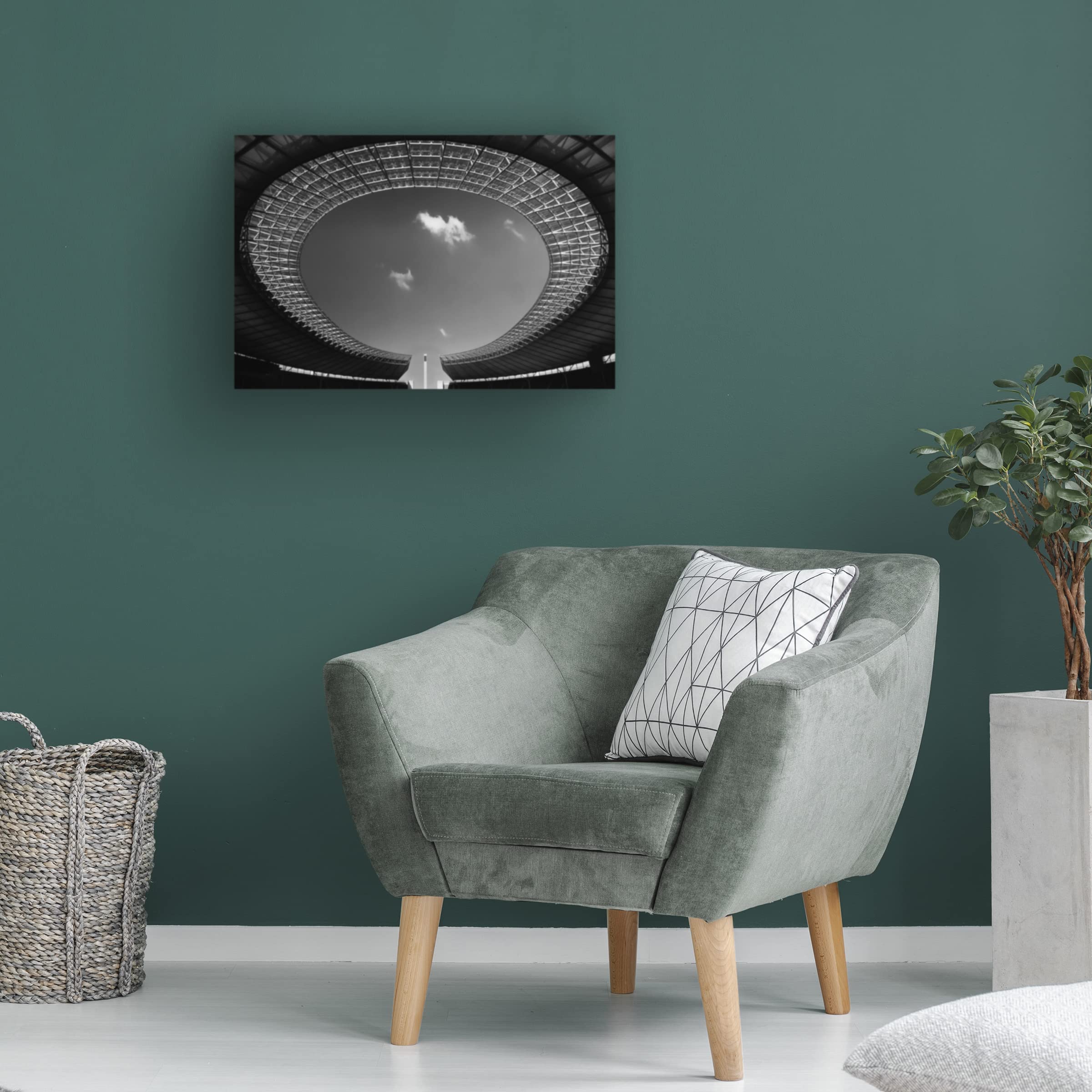 Trademark Fine Art 'Oval' Canvas Wall Art by Hans Wolfgang Hawerkamp - Elegant Home Decor for Living Room, Bedroom & Office