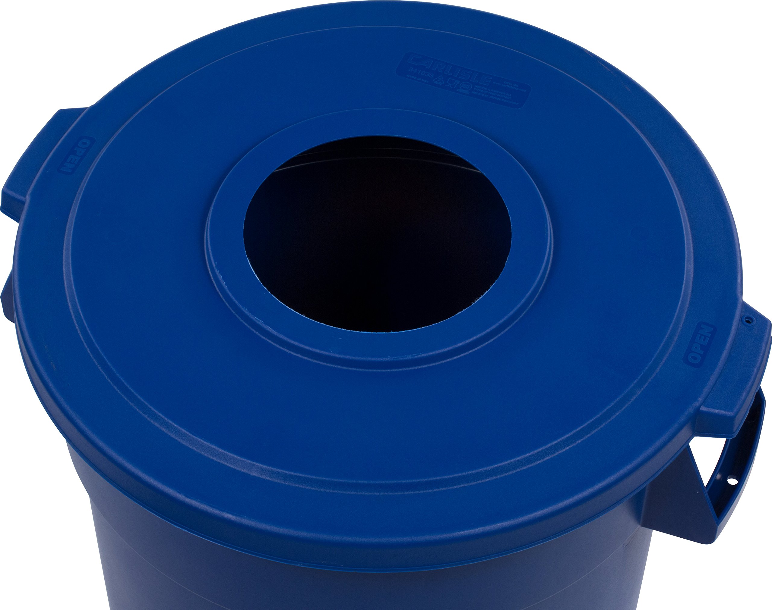 Carlisle FoodService Products CFS Recycle Waste Container - Durable Commercial Recycling Bin for Restaurants, Offices & Schools | Eco-Friendly Waste Management Solution