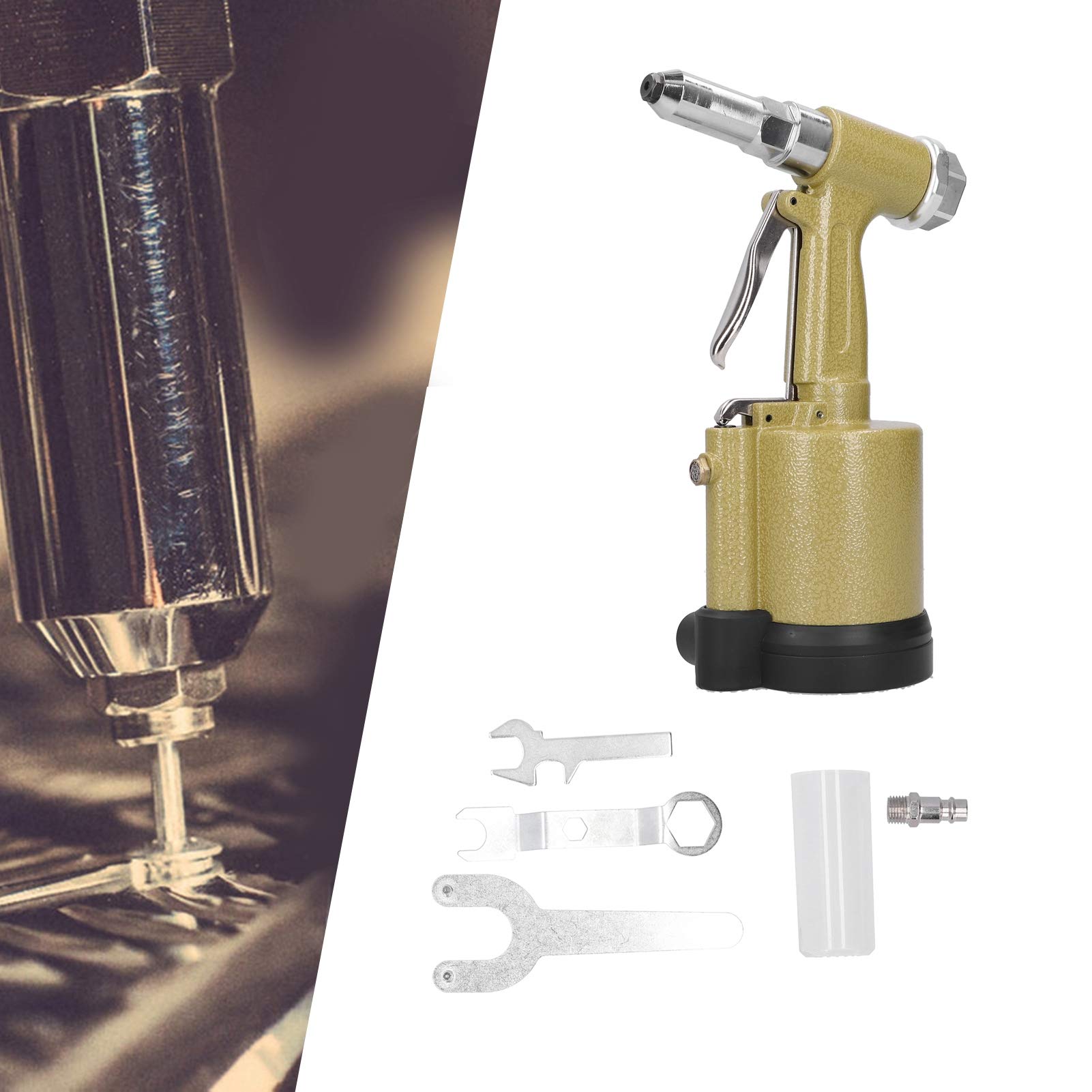 **Air Hydraulic Riveter Tool - Heavy Duty Steel & Aluminum Riveting with Stable Performance (European Style) - Perfect for Automotive, HVAC & Metal Fabrication**