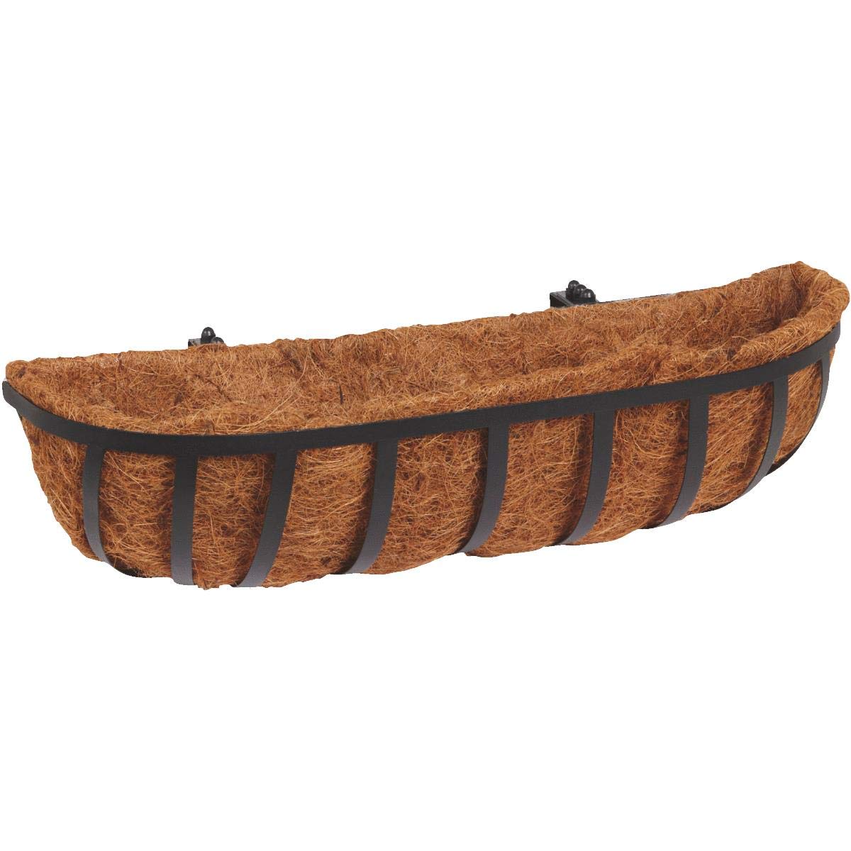 CobraCo HTR24-B 24-Inch Black English Horse Trough Planter - Perfect for Garden, Patio, and Farmhouse Decor