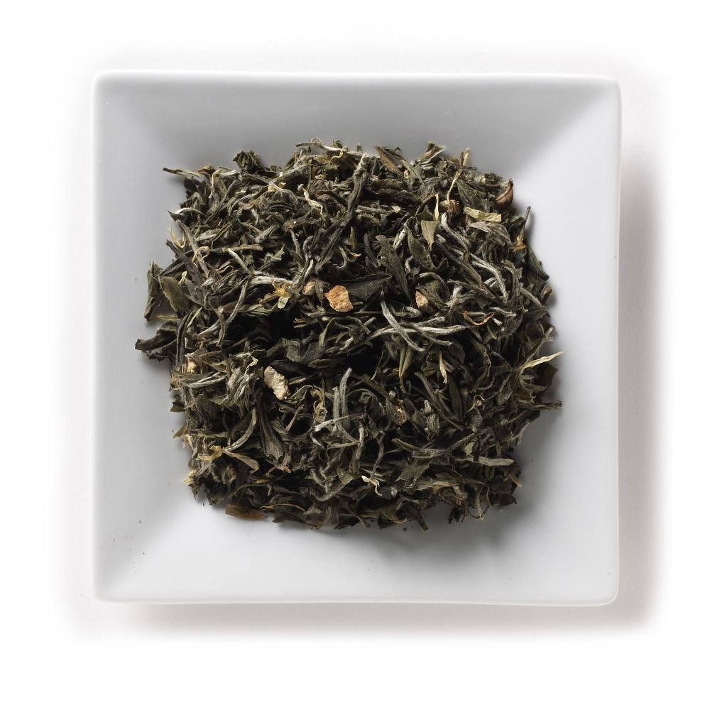 Premium Mahamosa Tangerine Bai Mu Dan White Tea & 100 Tea Filters Bundle - 8 oz Loose Leaf Orange Flavored White Tea with Orange Peels & Marigolds - Perfect for Relaxation, Afternoon Tea & Gifts