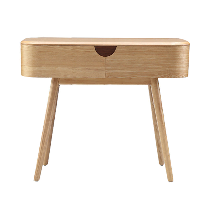 AKINO 90cm Console Dressing Table with Natural Ash Veneer - Perfect for Bedroom Vanity, Makeup Station & Entryway Hallway Decor