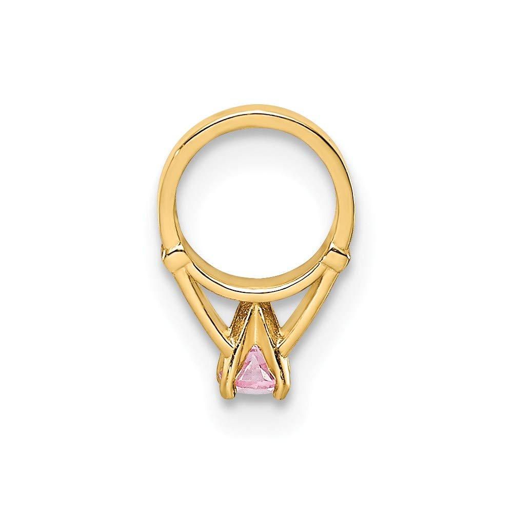 14K Gold Pink CZ Ring - Elegant Jewelry for Parties & Gifts