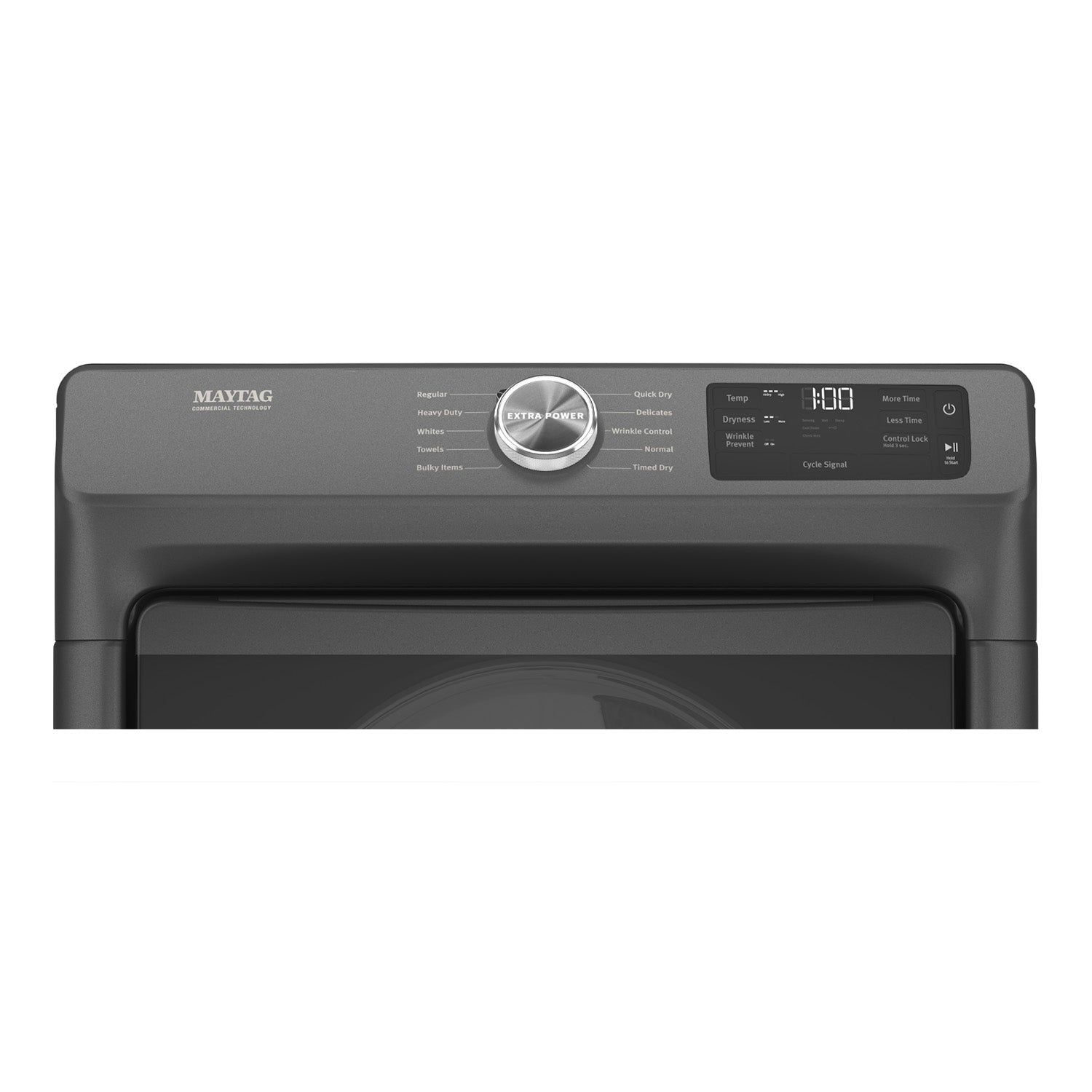 Maytag MHW6630MBK 5.5 cu ft Front Load Washer & YMED5630MBK 7.3 cu ft Electric Dryer Set in Volcano Black - Energy Efficient Laundry Pair for Large Families & Heavy Duty Loads | Perfect for Basement, Laundry Room & Apartment Use