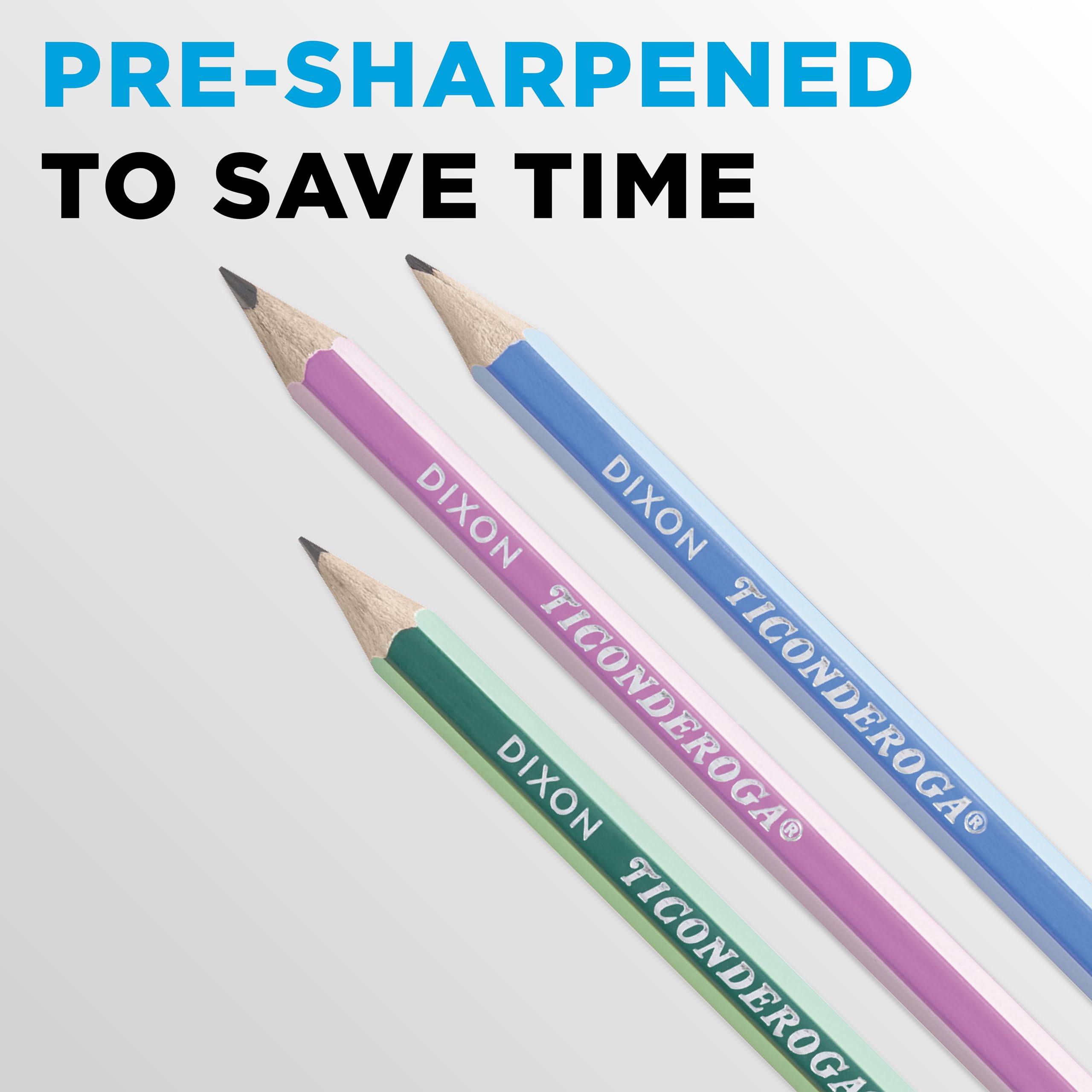 Ticonderoga HB Pencils, 10-Count Pre-Sharpened for School & Office
