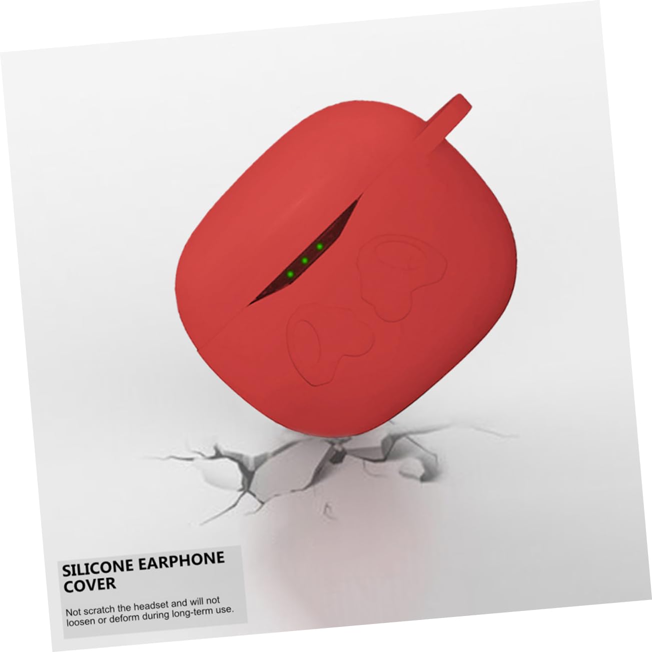 2 Pack Wireless Headphone Case - Durable Over-Ear Earbud Cover with Anti-Fall Protection (Red) for Travel, Gym & Daily Use