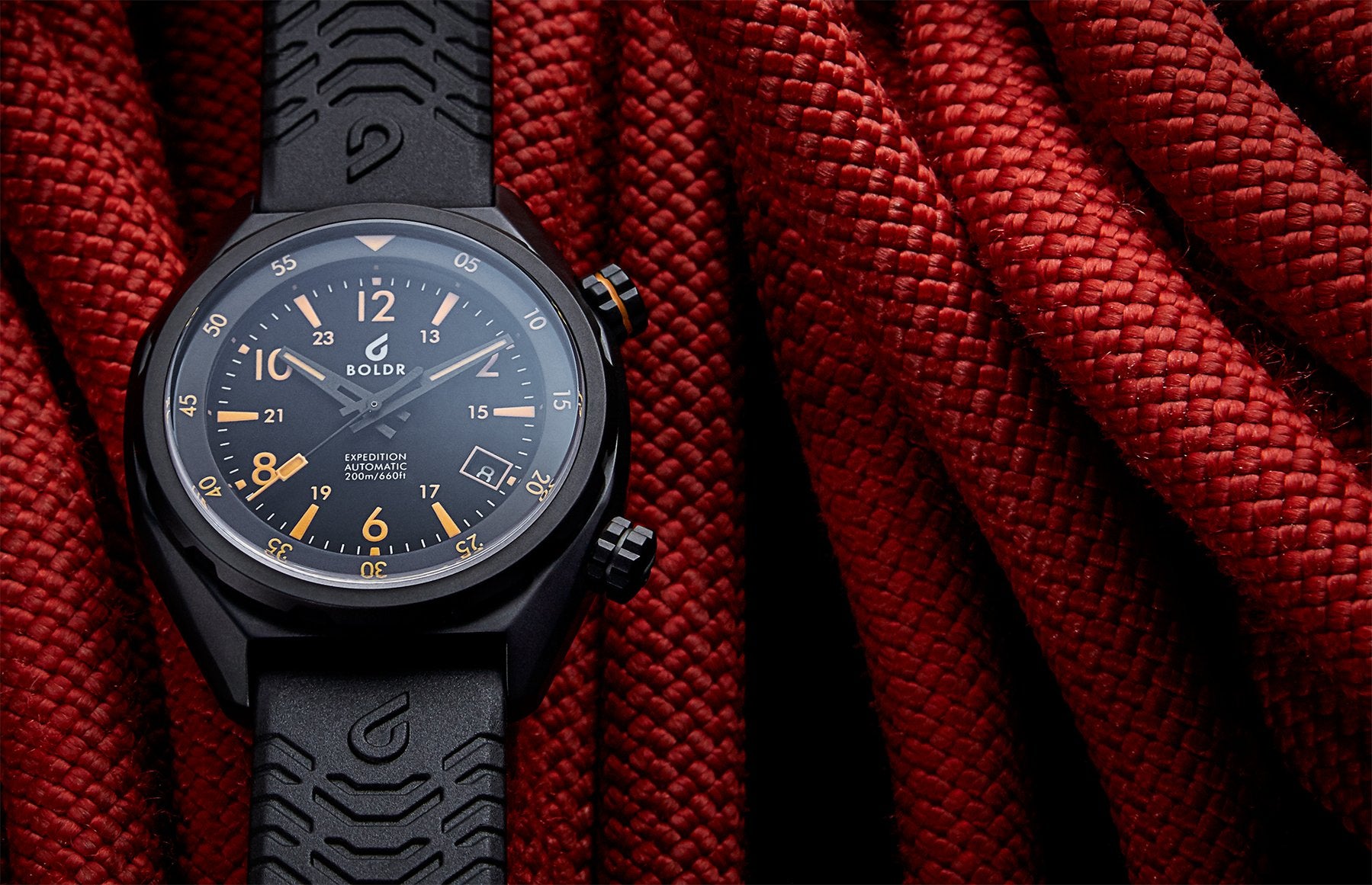 BOLDR Expedition II Sinai Automatic Dive Watch - 200M Waterproof, Stainless Steel, Unisex for Men & Women - Perfect for Scuba Diving, Swimming & Outdoor Adventures
