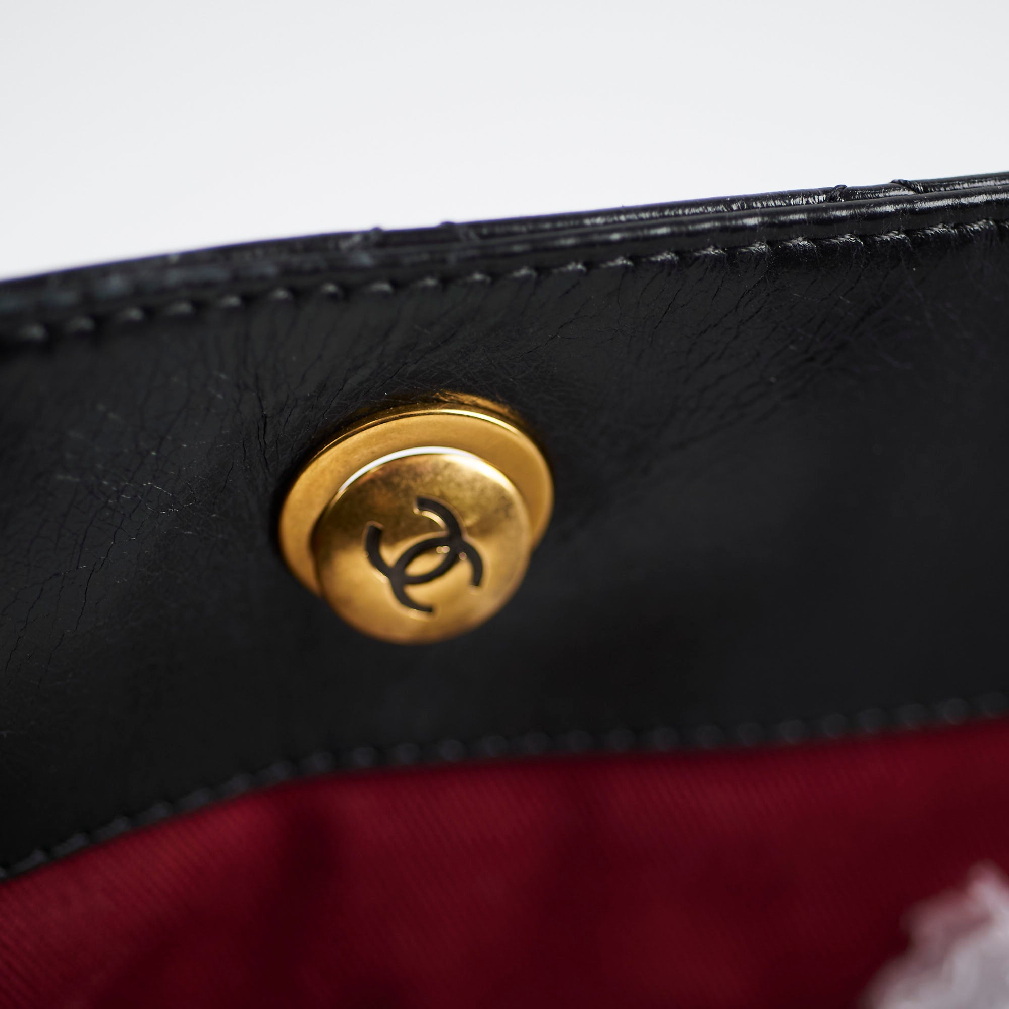 Chanel Black Shiny Calfskin Large Front Pocket Tote Bag - Luxury Designer Handbag for Women, Perfect for Work, Travel & Everyday Use