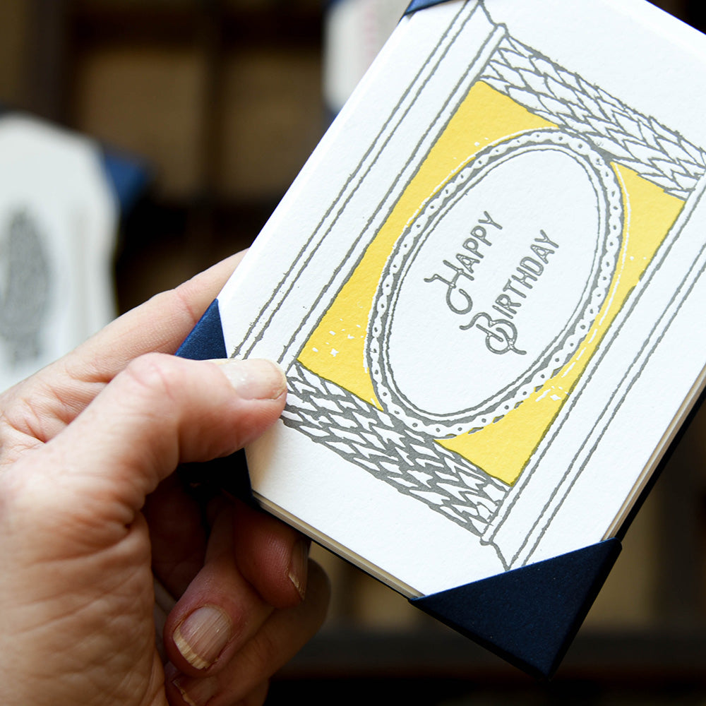 Premium Letterpress Greeting Cards - Pack of 5 Elegant Blank Cards for Weddings, Birthdays & Special Occasions