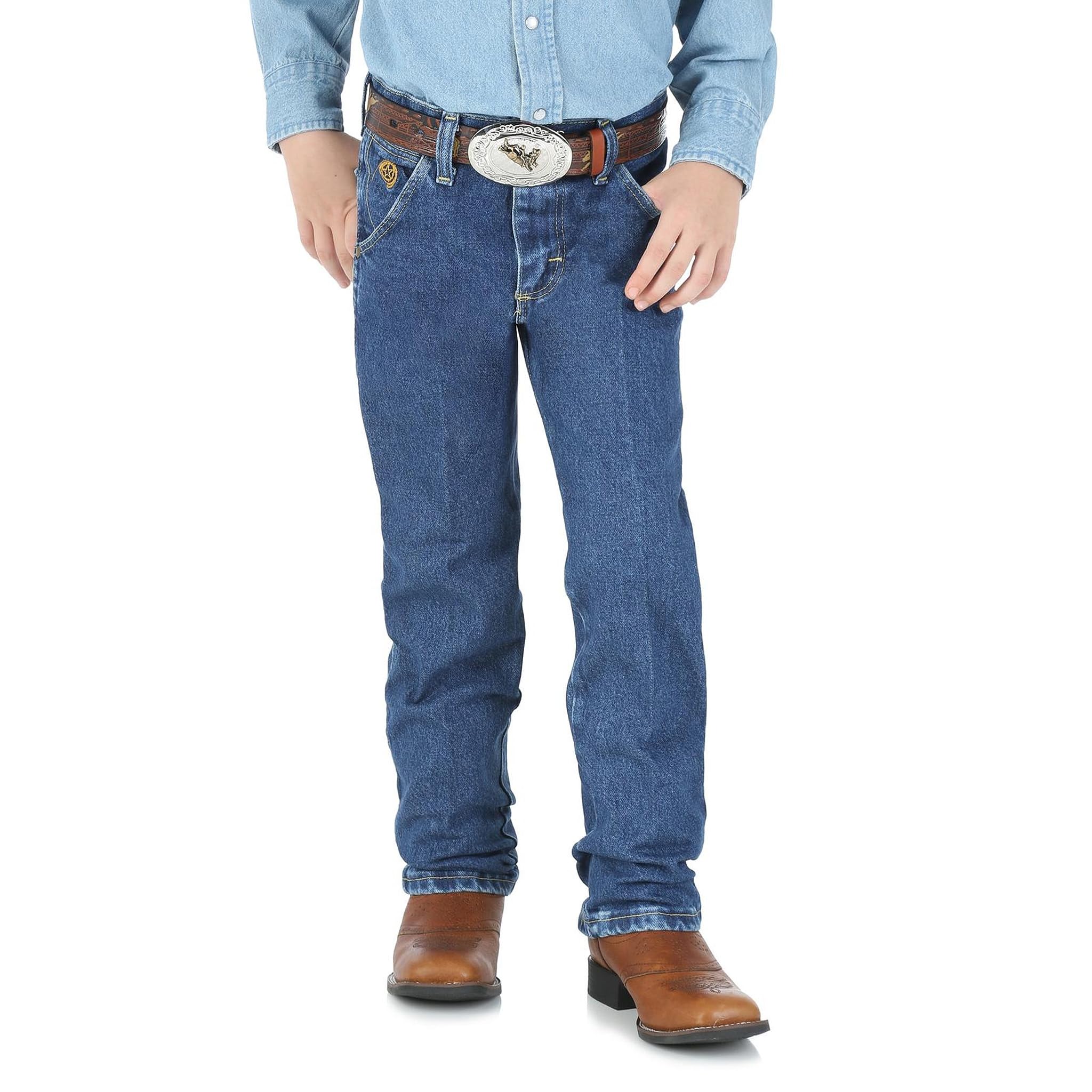 Wrangler Boys' George Strait Original Cowboy Cut Jeans - Classic Denim Pants for Kids | Perfect for Rodeo, Western Wear & Everyday Play