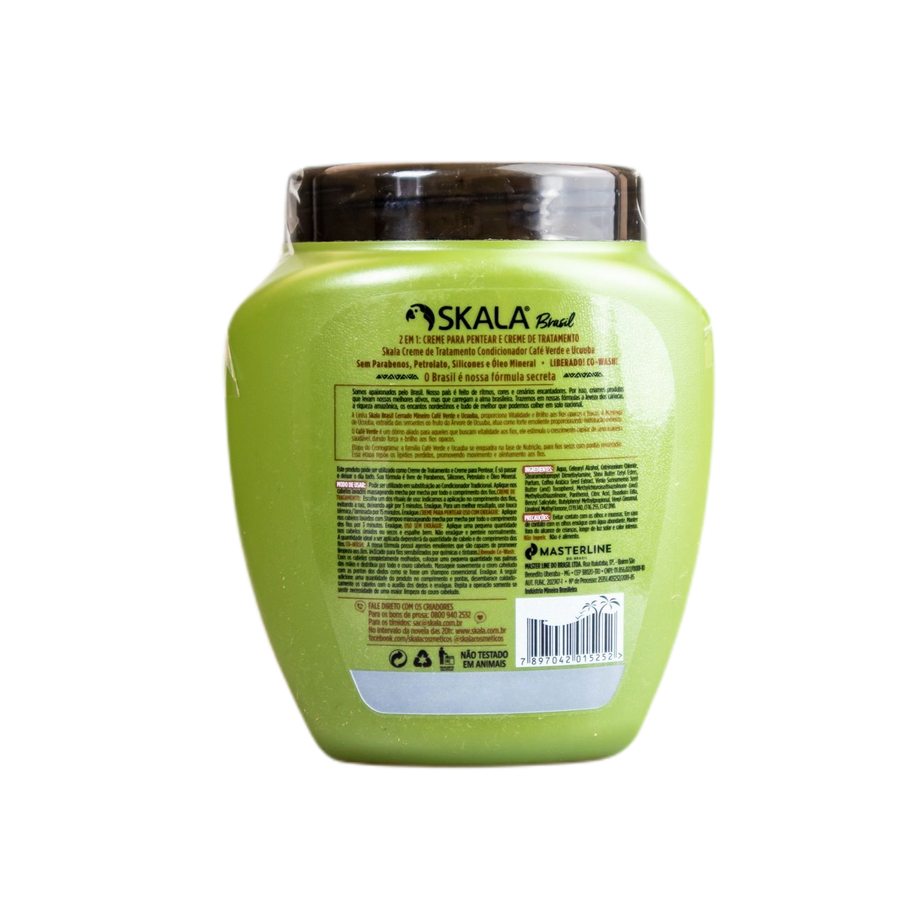 Skala Green Coffee & Ucuuba Hair Treatment Cream - Deep Conditioning for Dry, Damaged Hair - Perfect for Salon-Quality Hair Care at Home