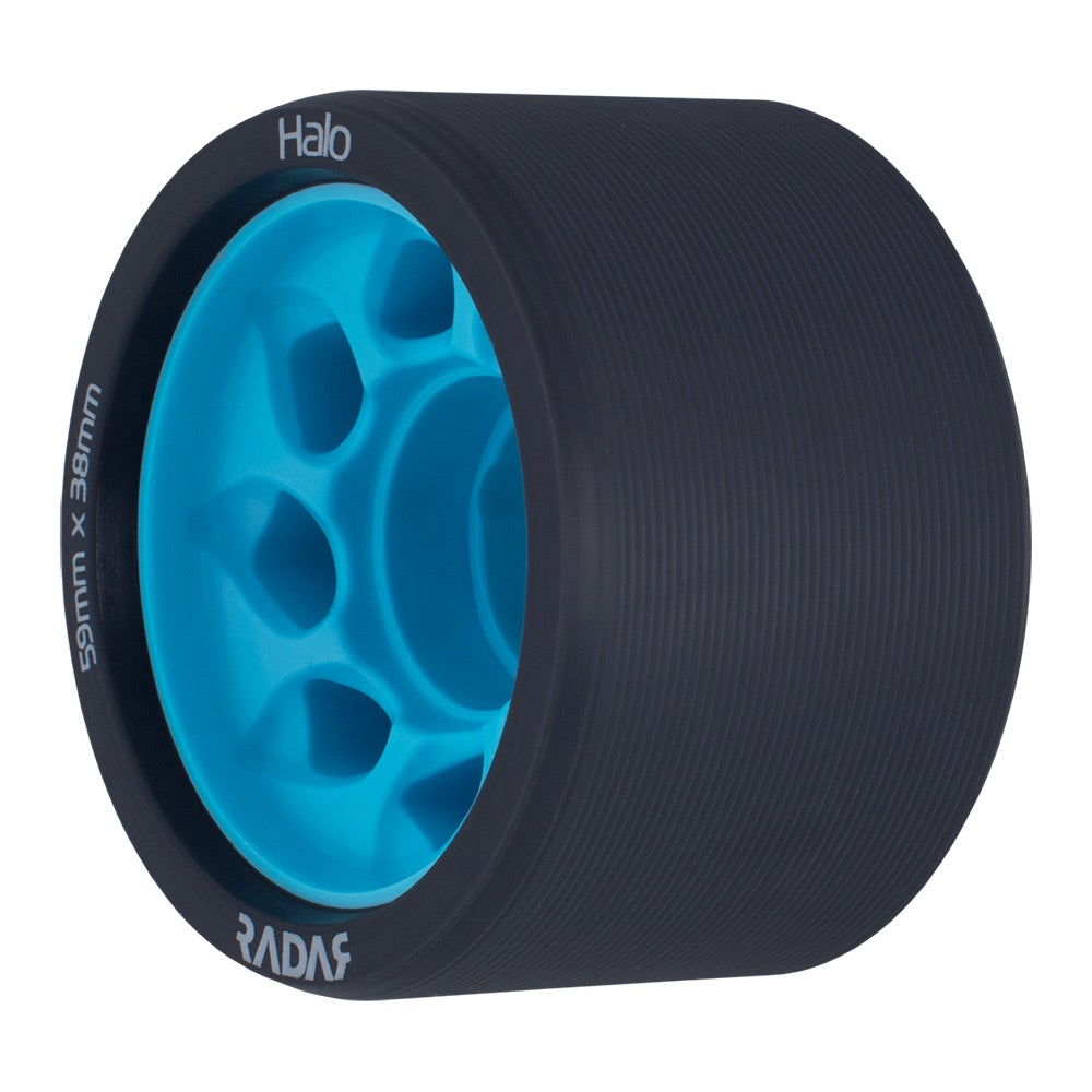 Radar Halo 59mm Quad Wheels 4 Pack - High Performance Skateboard Wheels for Smooth Riding & Tricks - Perfect for Skateboarding, Longboarding & Roller Derby