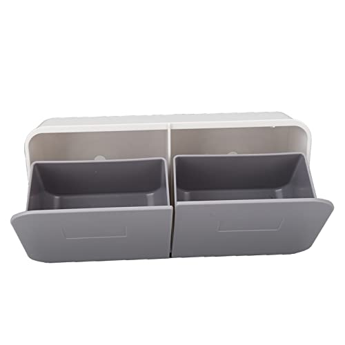 ANGGREK 2-Grid Wall Mounted Clamshell Storage Box - Dustproof Flip Organizer for Home, Kitchen, Bathroom & Office | Space-Saving Storage Solution for Small Items & Essentials