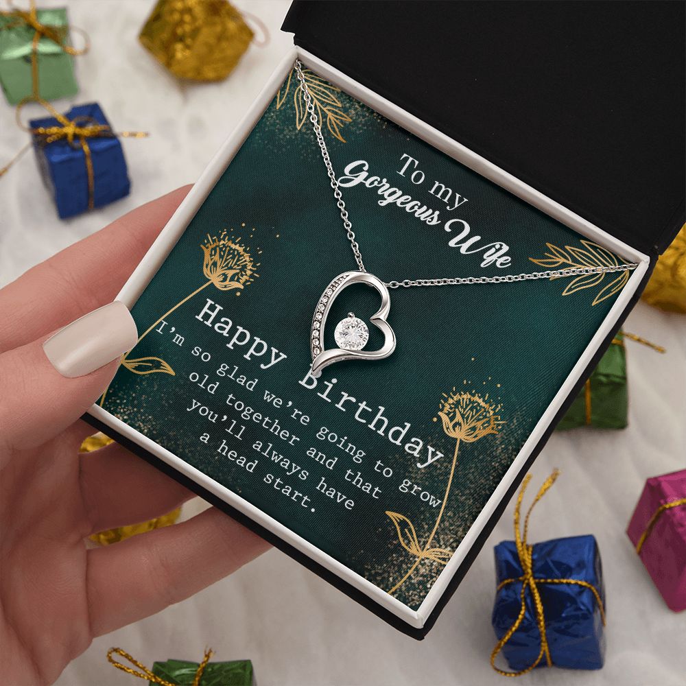 Forever Love Necklace for Women - Romantic Birthday & Anniversary Gift for Wife - Perfect for Valentine's Day, Wedding, or Special Occasions