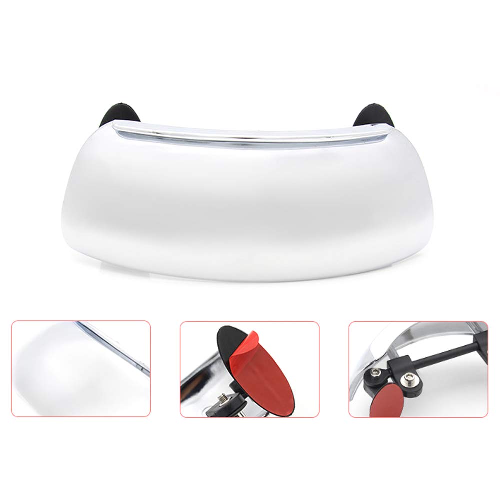 Universal Motorcycle Rearview Mirror - 180° Wide Angle View, Blind Spot Eliminator, Safety Auxiliary Mirror for Cruiser, Sport Bike & ATV - Perfect for Highway Riding, City Commuting & Off-Road Adventures