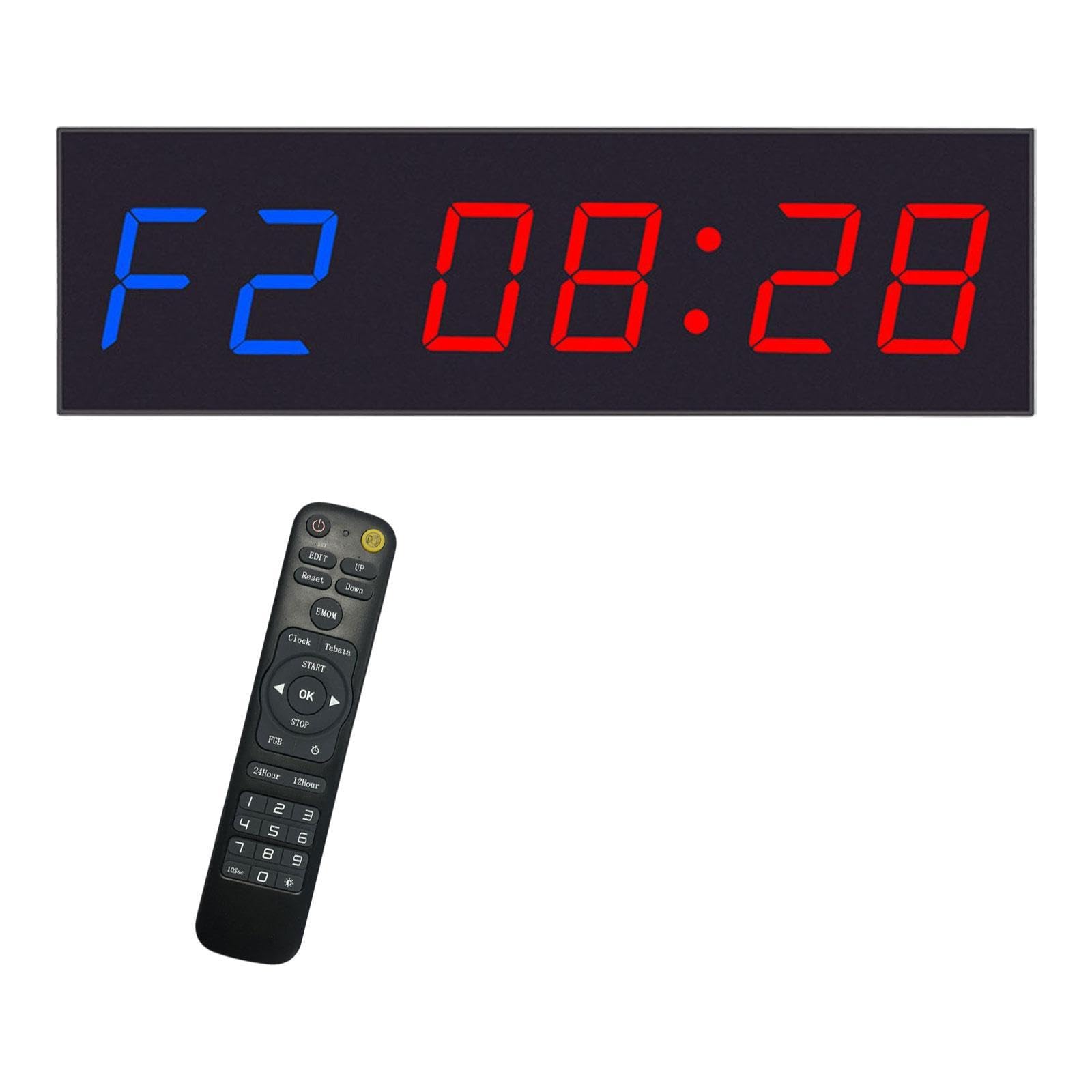 Digital Gym Timer with Loud Alarm - Interval Workout Stopwatch for Training, Boxing, HIIT & Garage Workouts | Sports & Fitness Accessories