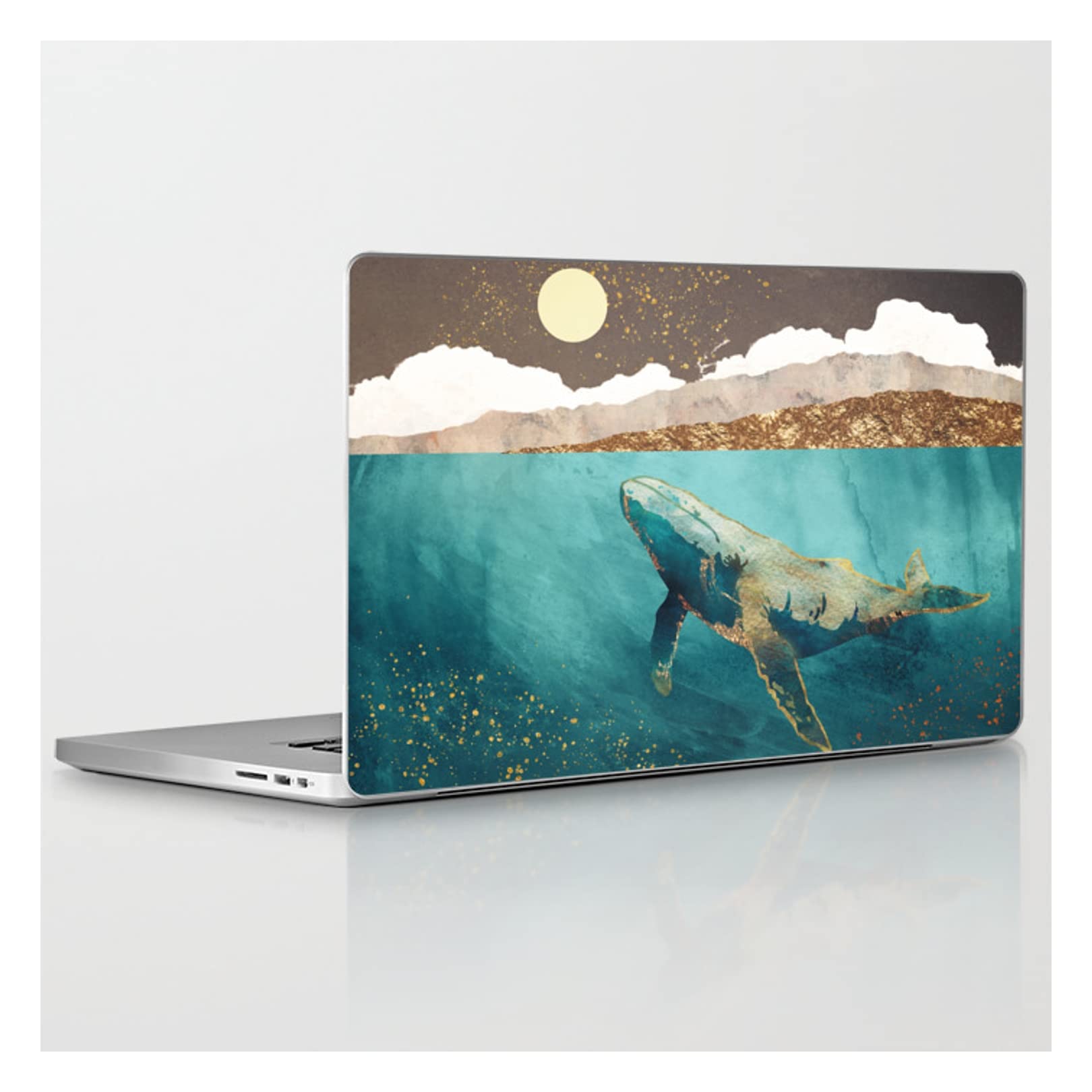 Spacefrogdesigns Light Beneath Laptop Skin for 13-inch MacBook Pro Retina - Protective Vinyl Decal Cover for MacBook Air/Pro - Perfect for Office, School & Travel Use