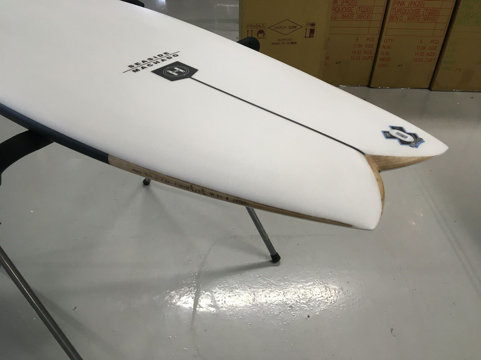 Machado Seaside 5'8 Surfboard - Helium Black with Futures Fins - Perfect for Small Waves & Beach Cruising