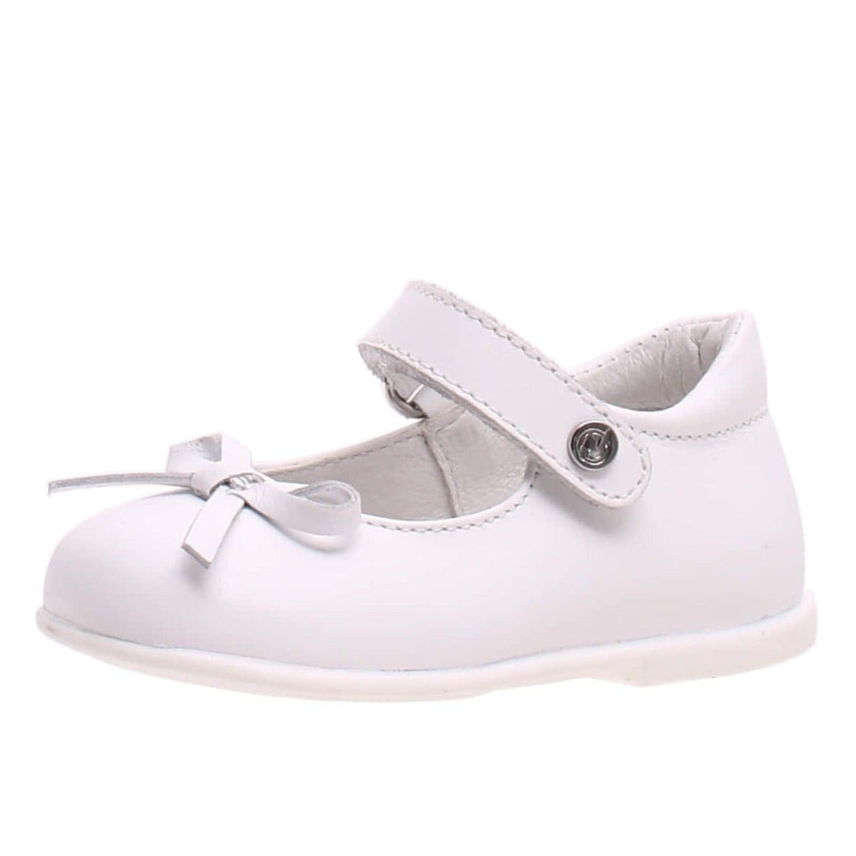 Naturino Girls Ballet Flat Shoes - Comfortable & Stylish White Dance Shoes for Toddlers & Kids | Perfect for Ballet Class, Recitals & Dress Up