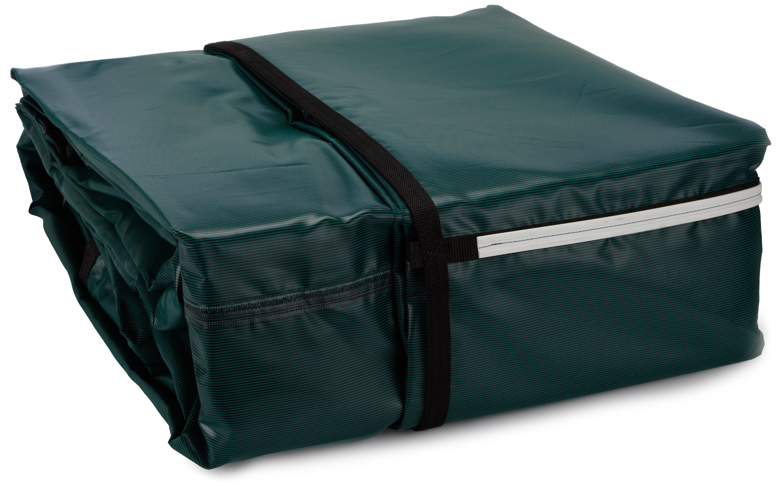 GLI Pool Products Secur-A-Pool 20ft x 40ft Rectangular Green Mesh Safety Cover System with Center End Step - Heavy Duty Swimming Pool Protection for Year-Round Safety and Debris Prevention