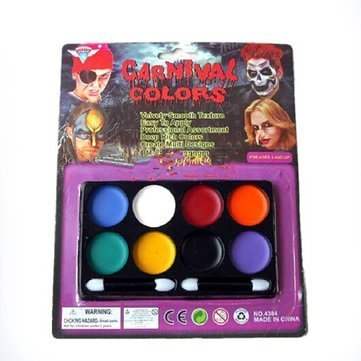 Vibrant 8-Color Face & Body Paint Set - Non-Toxic, Water-Based, Safe for Kids & Adults - Perfect for Halloween, Cosplay, Carnival & Themed Parties