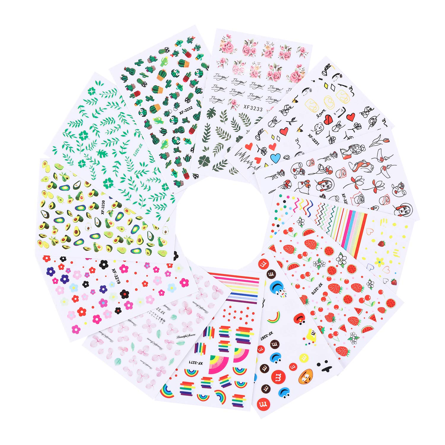 Kids Nail Stickers for Girls - Self-Adhesive Nail Decals for Women & Children - Valentine's Day Nail Art Designs for Parties & Special Occasions