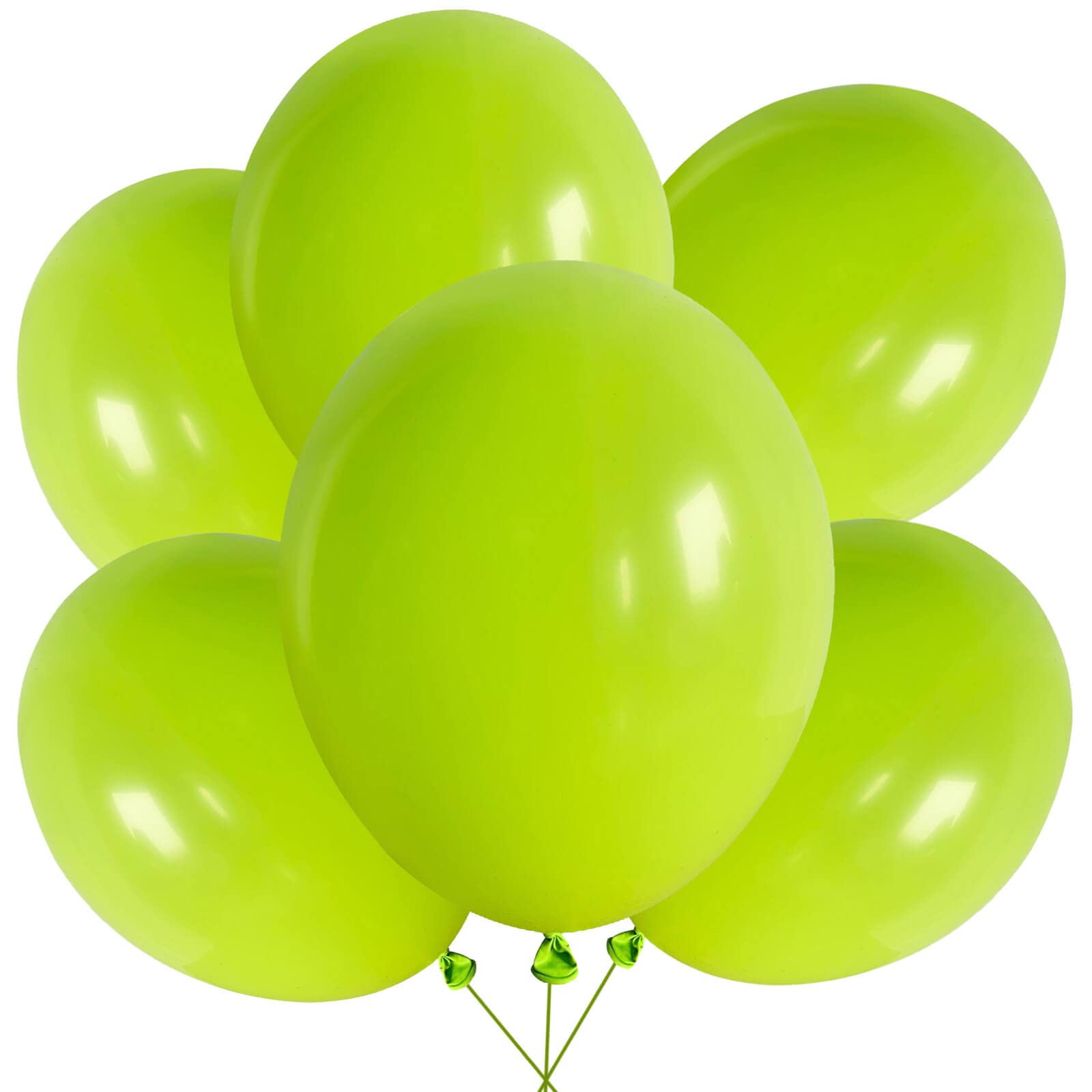 100 Pack 12 Inch Premium Green Matte Latex Balloons - Helium Quality for Birthday, Wedding, Baby Shower, Christmas Decorations | Party Supplies for Valentine's Day, Engagement, Anniversary & Outdoor Picnic Events