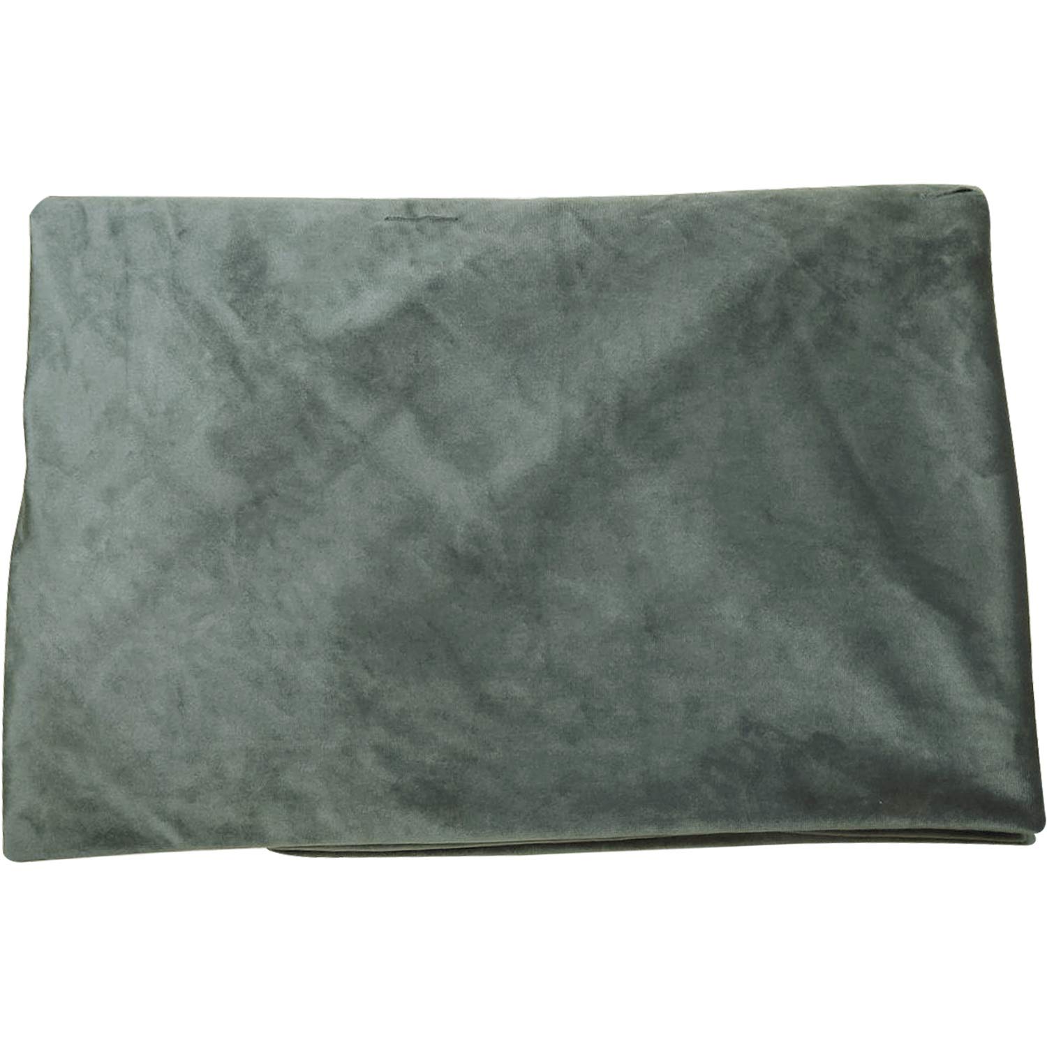 Large Soft Reading Pillow Case - Back Support Headboard Wedge Pillow Cover (Light Gray King Size) | Perfect for Bed, Sofa & Reading Nook Comfort