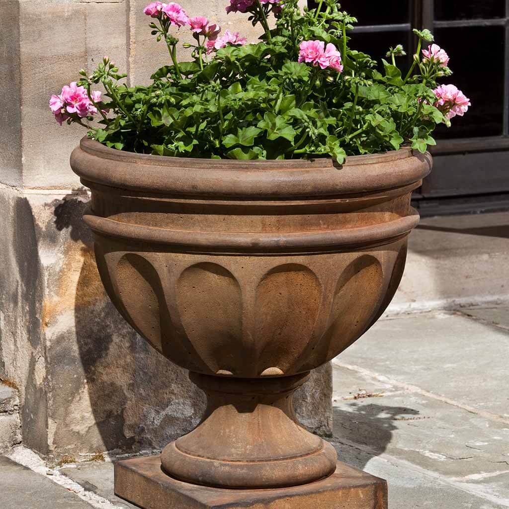 Campania International Augusta Urn - Elegant Outdoor Garden Urn for Flowers, Plants & Decor | Perfect for Patio, Porch, Cemetery & Memorial Displays