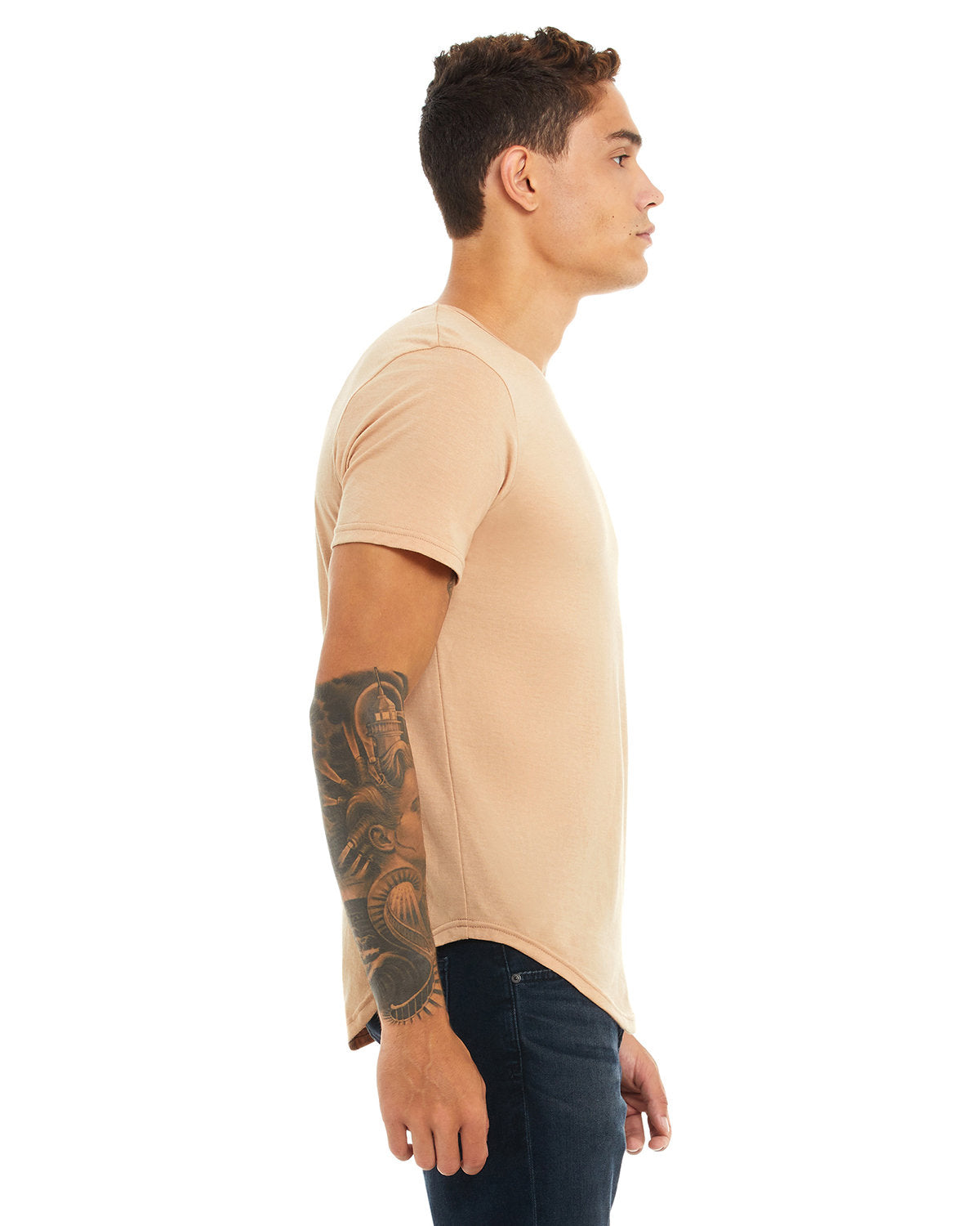 Bella + Canvas 3003C FWD Fashion Men's Curved Hem Short Sleeve T-Shirt - Soft Cotton Tee for Casual Wear, Gym & Everyday Outfits